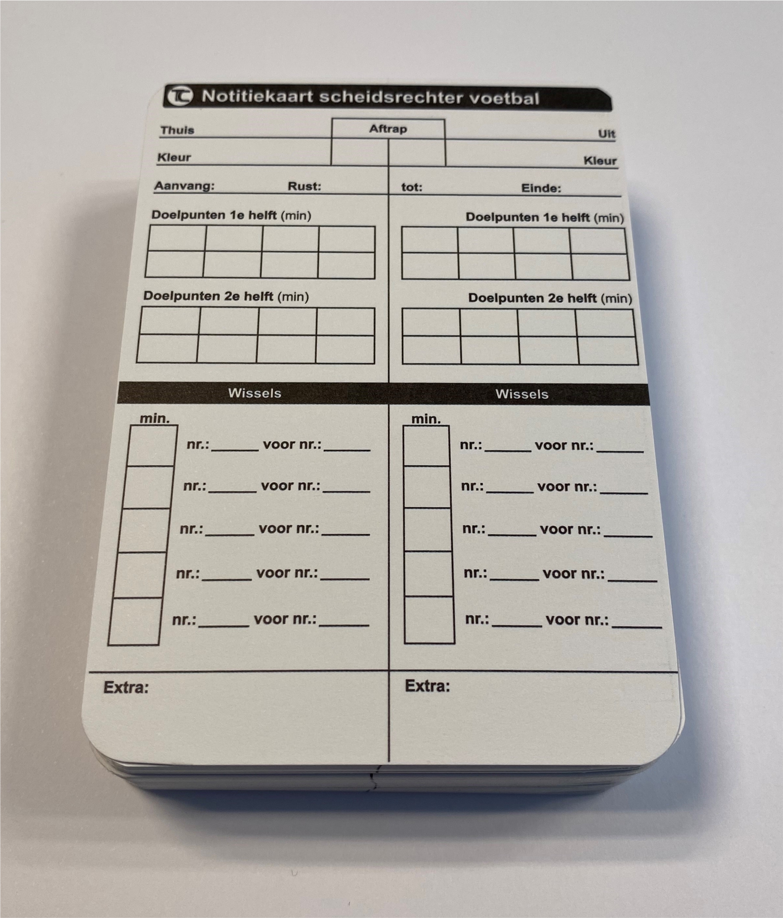 Notitiekaarten voetbal (50 stuks), foto 2 van 5