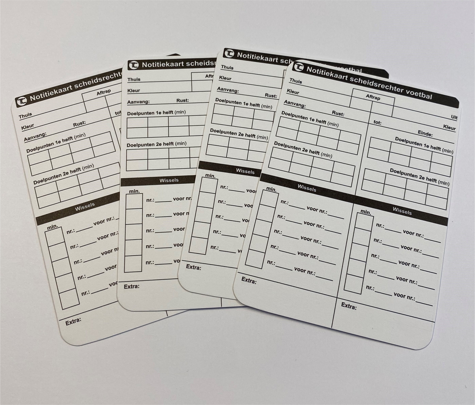 Notitiekaarten voetbal (50 stuks), foto 4 van 5