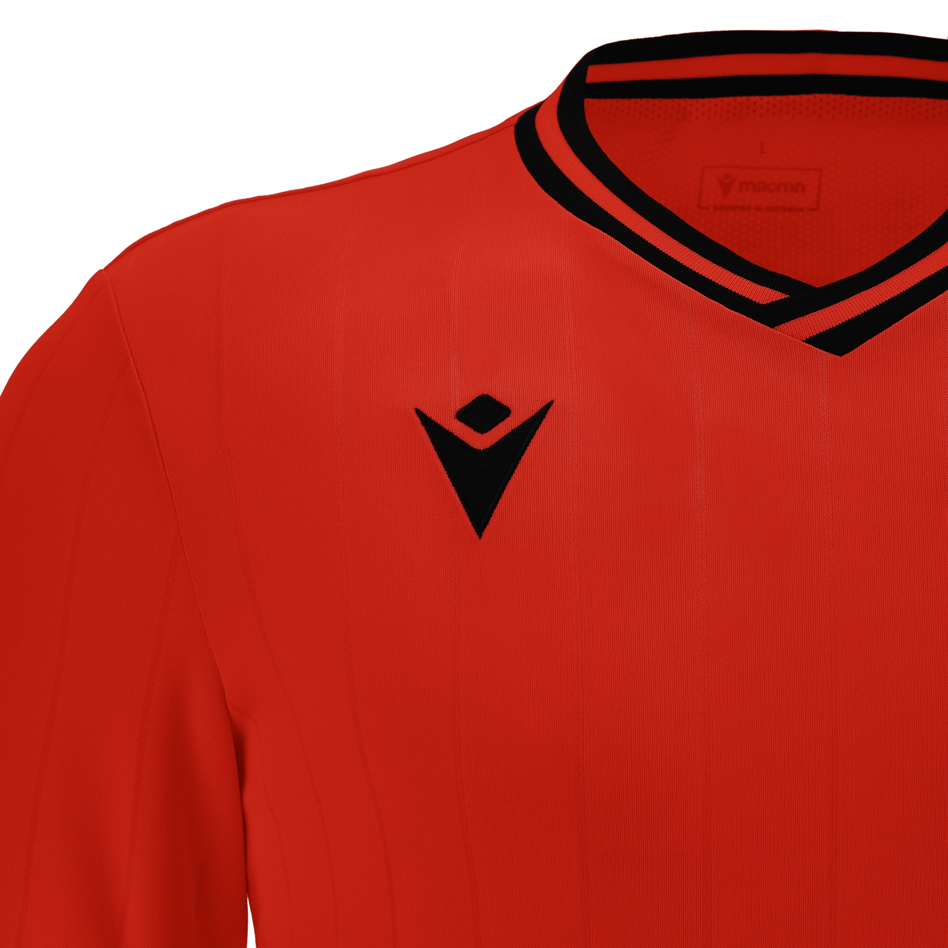 Macron Halley shirt - rood/zwart, foto 4 van 6