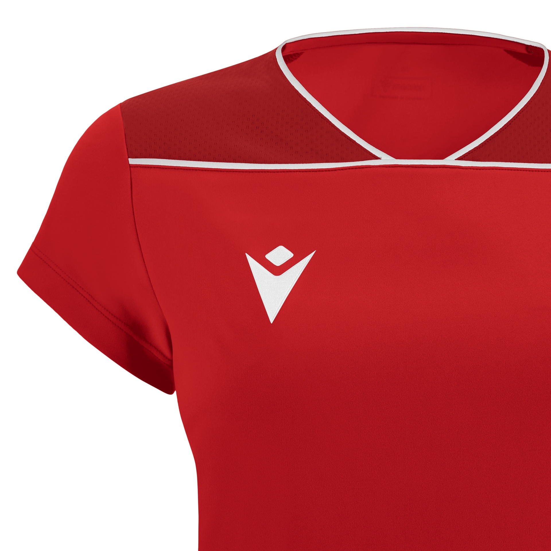 Macron Zinc shirt dames - rood, foto 4 van 6