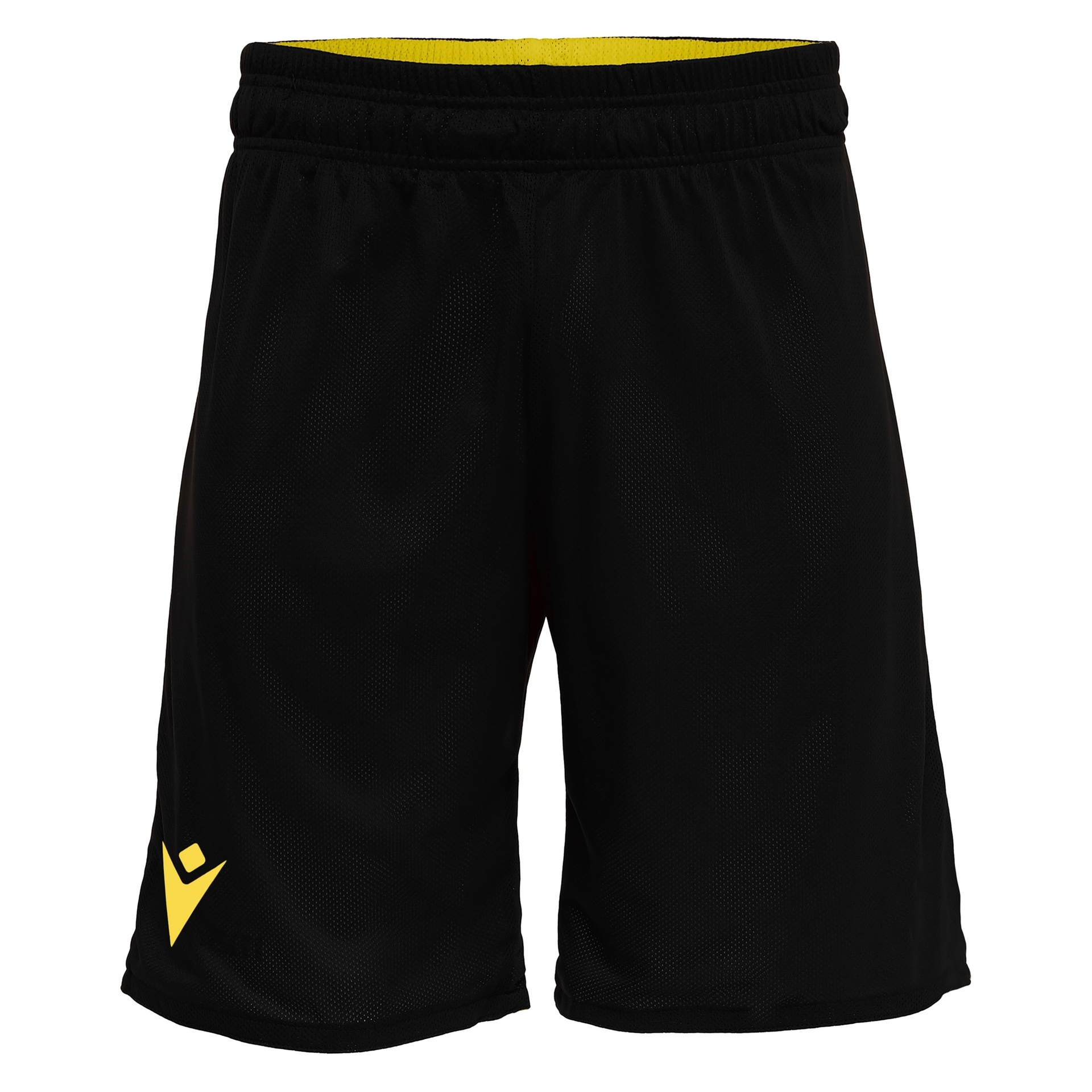 Macron Denver reversible short - zwart/geel, foto 5 van 6