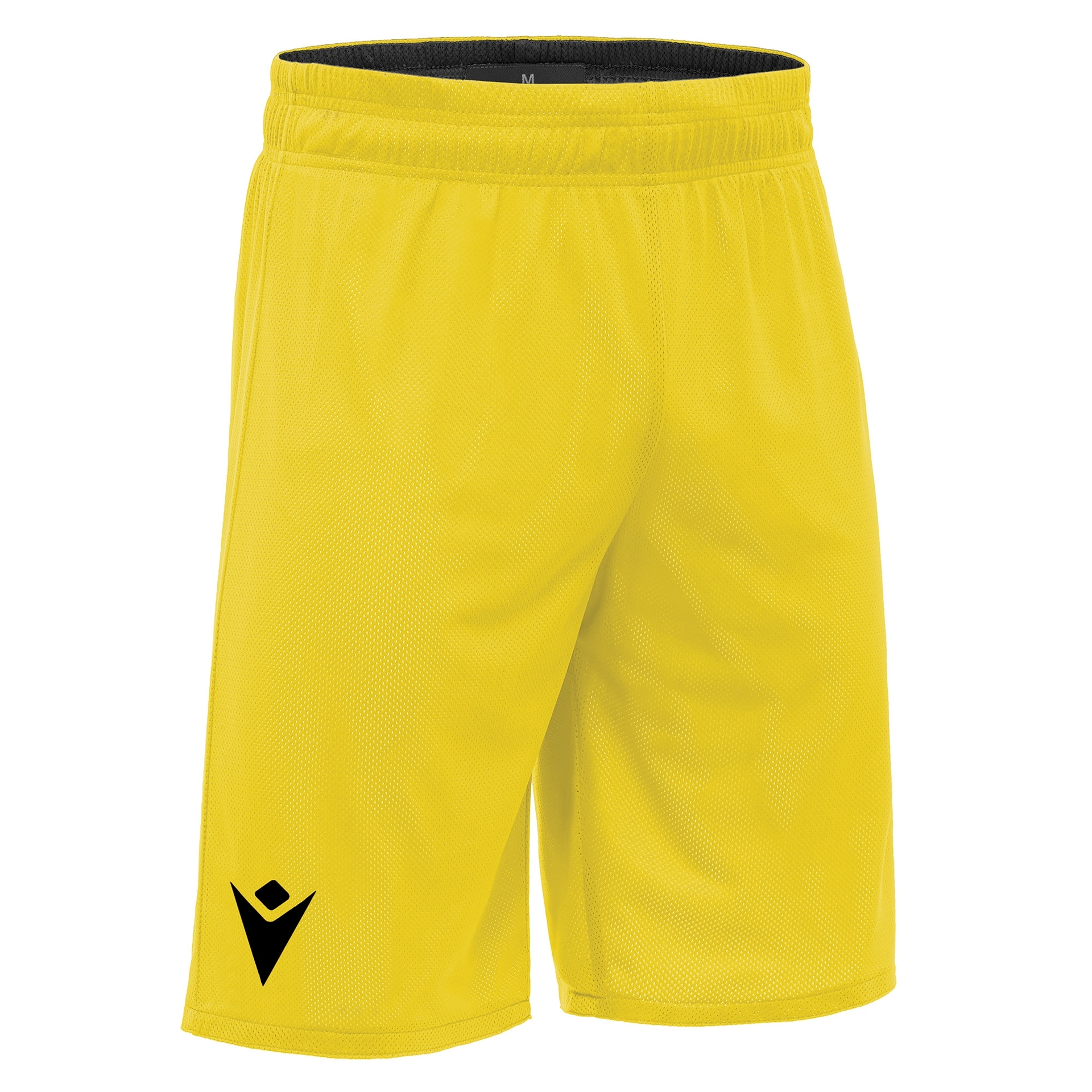 Macron Denver reversible short - zwart/geel, foto 2 van 6