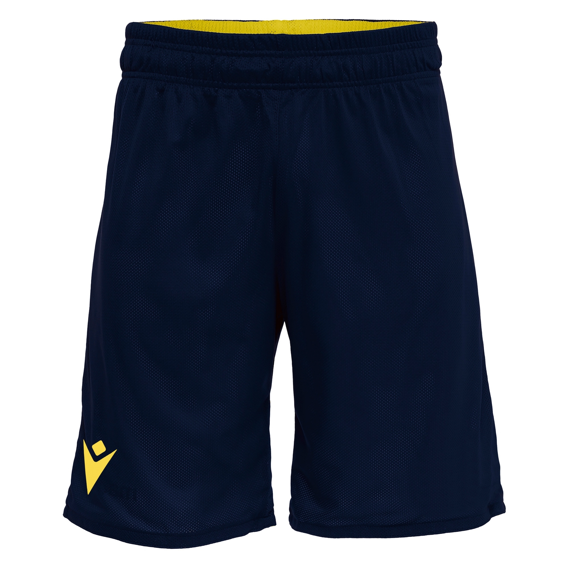 Macron Denver reversible short - navy/geel, foto 5 van 6