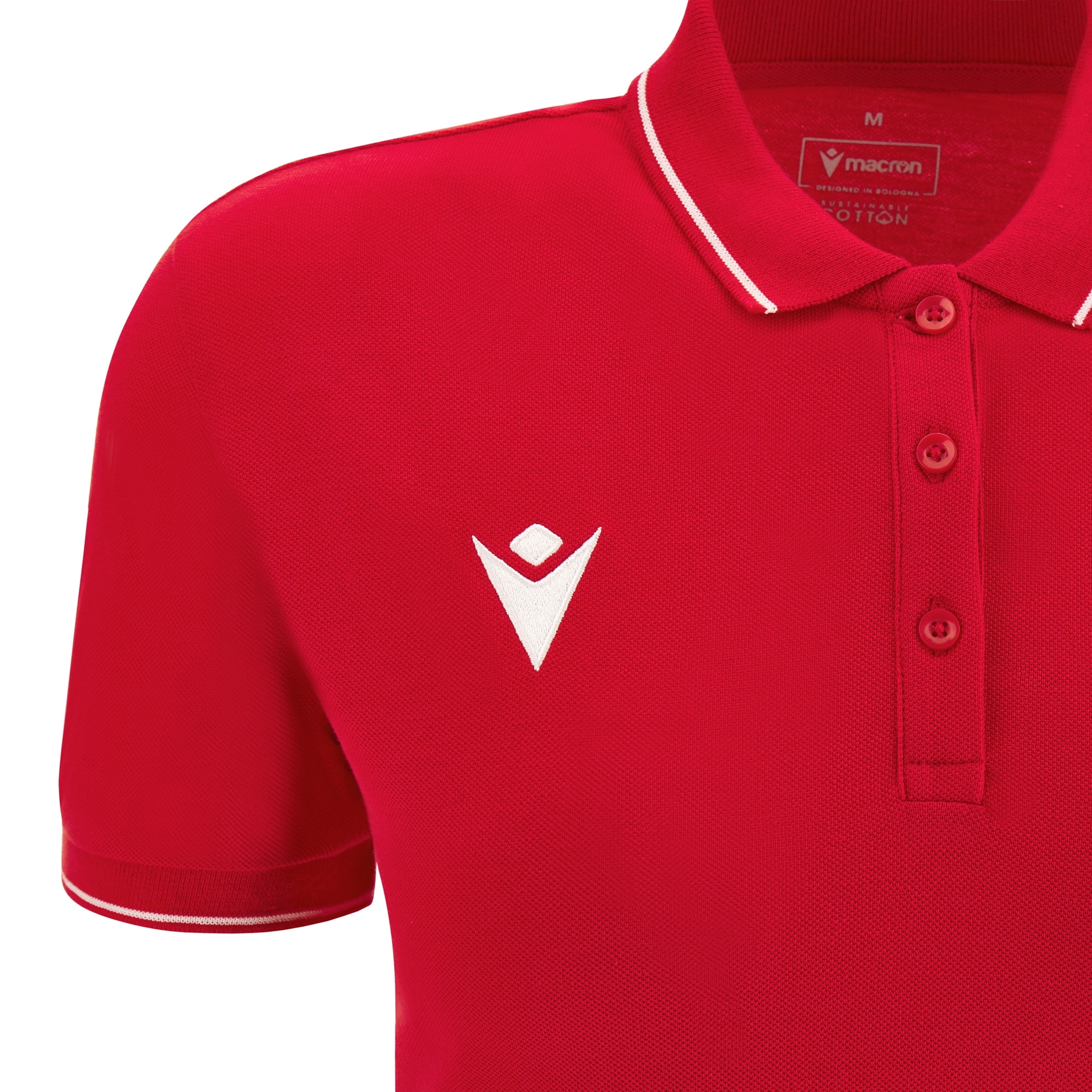 Macron Waltz polo - rood, foto 4 van 6