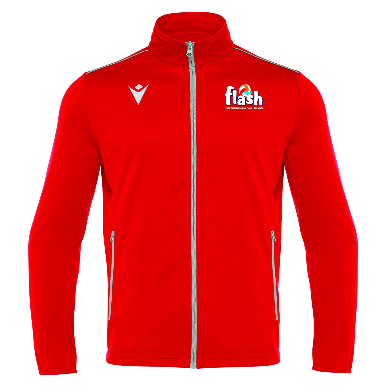 Flash Veendam - Macron Nemesis trainingstop - rood