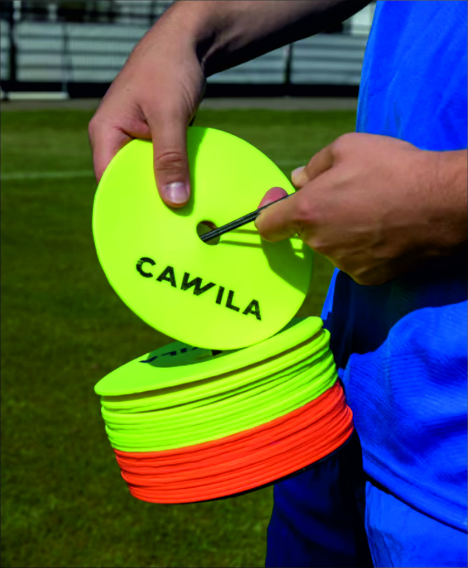 Cawila floormarker - set 10 stuks - kleur oranje, foto 2 van 3