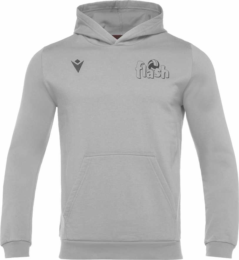 Flash Veendam - Macron Banjo sweater met capuchon - grijs