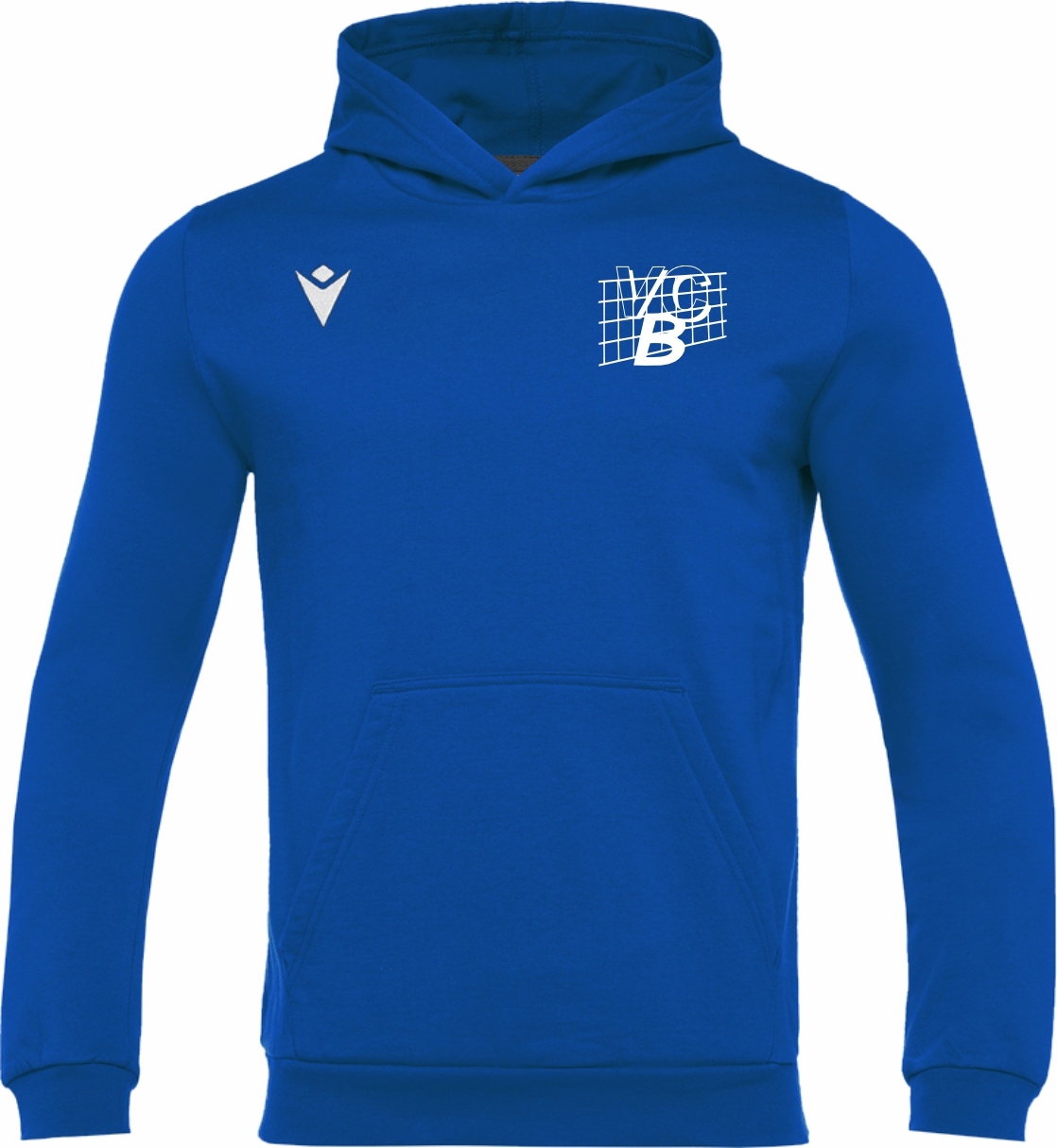VCB Blijham - Macron Banjo sweater met capuchon - blauw