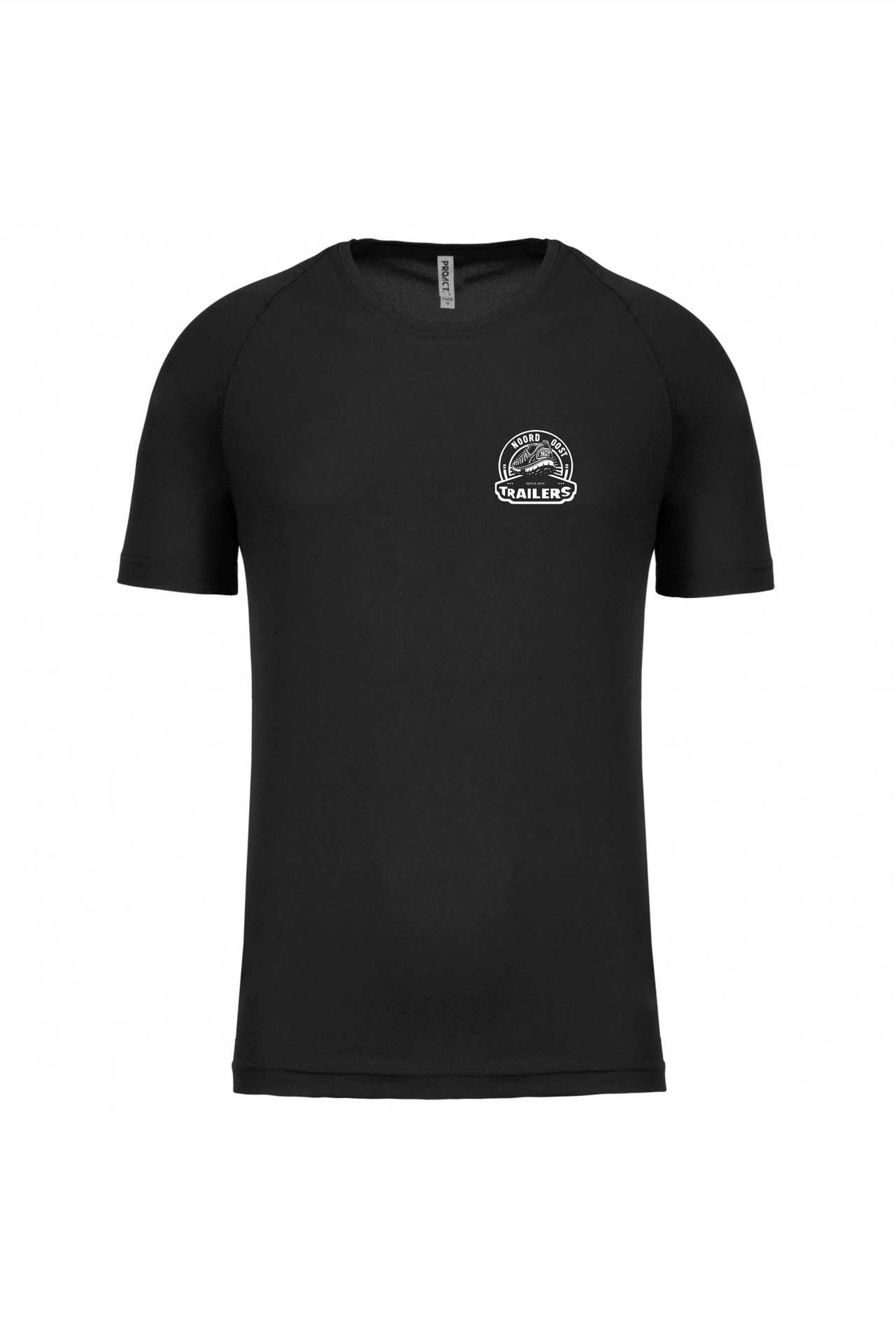 Noord Oost Trailers - Functioneel Sportshirt Quickdry - zwart