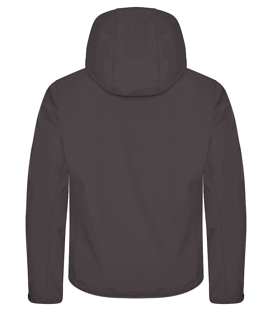 Clique Hoody Softshell Jas Heren - donkergrijs, foto 2 van 4
