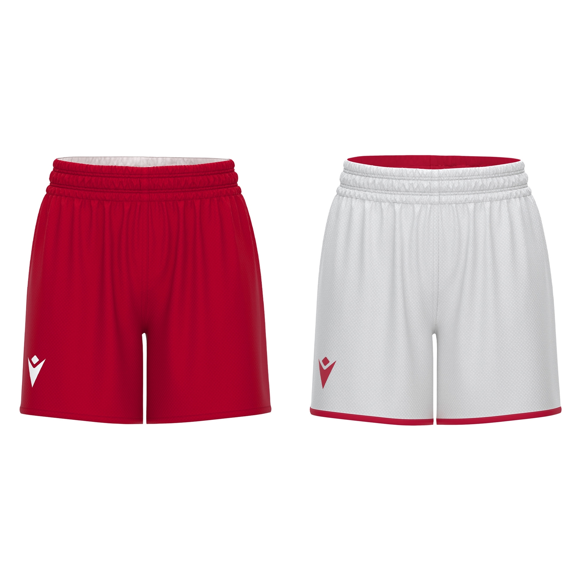 Macron F500 reversible basketbalshort dames - rood, foto 2 van 6