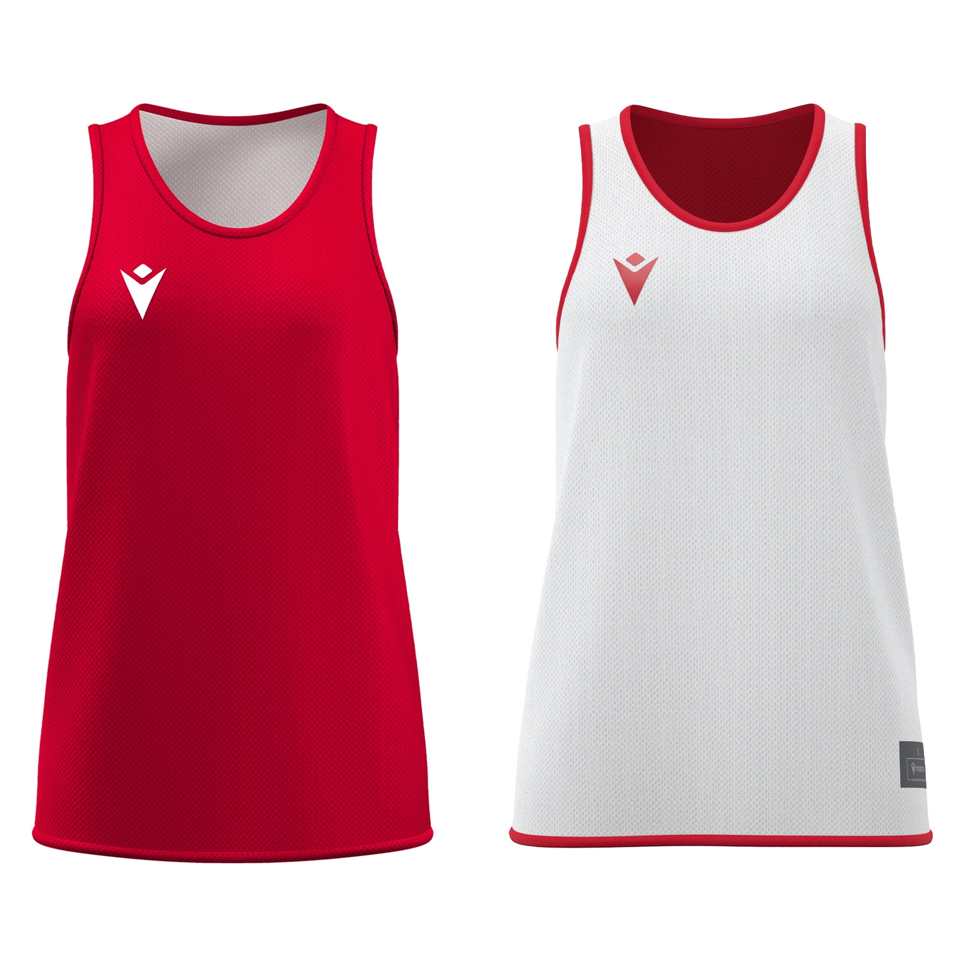 Macron F500 reversible basketbalshirt dames - rood