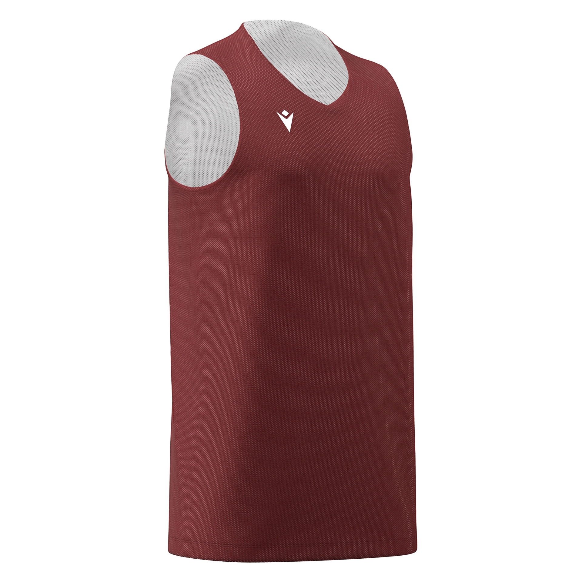 Macron Idaho reversible basketbalshirt - bordeaux rood, foto 2 van 5