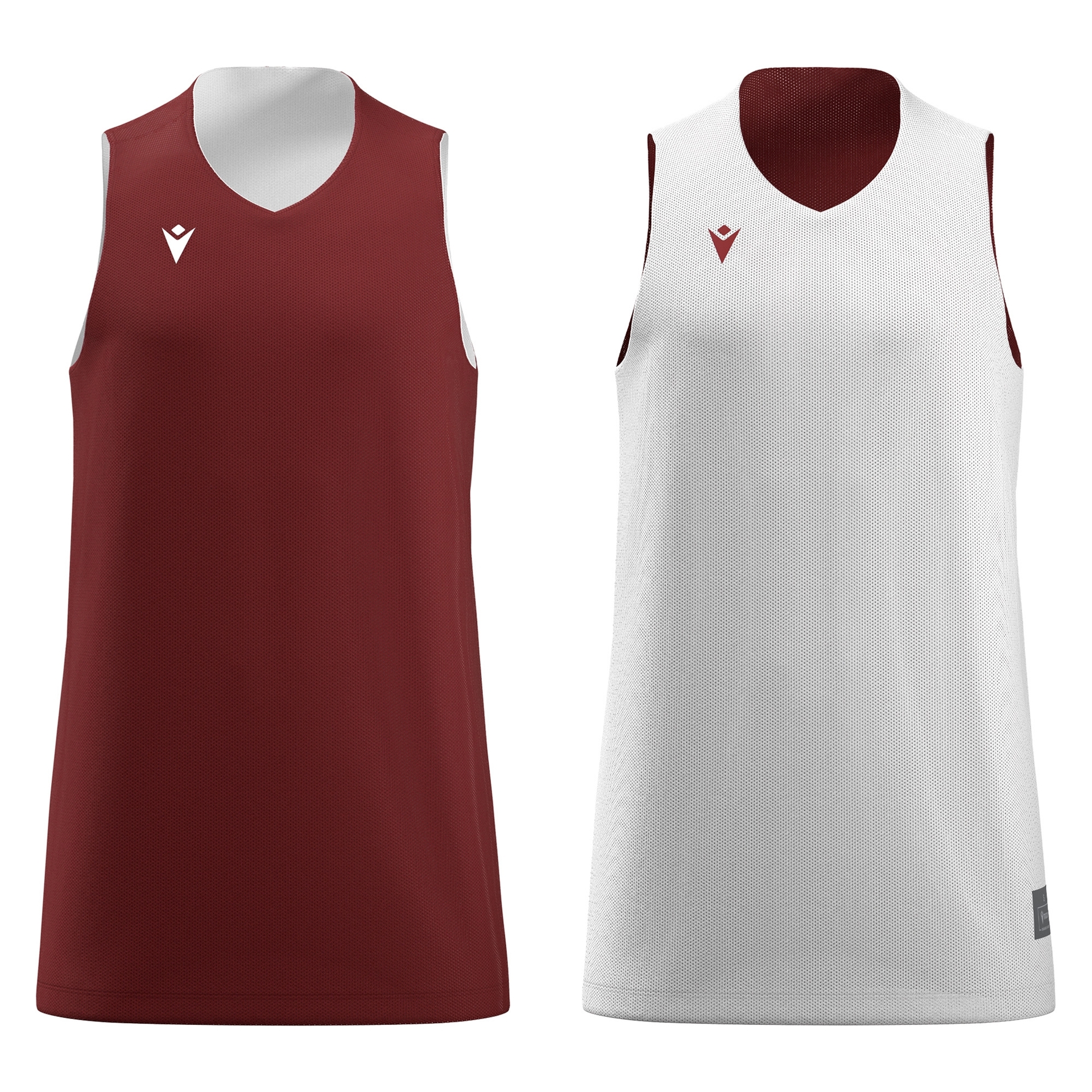 Macron Idaho reversible basketbalshirt - bordeaux rood