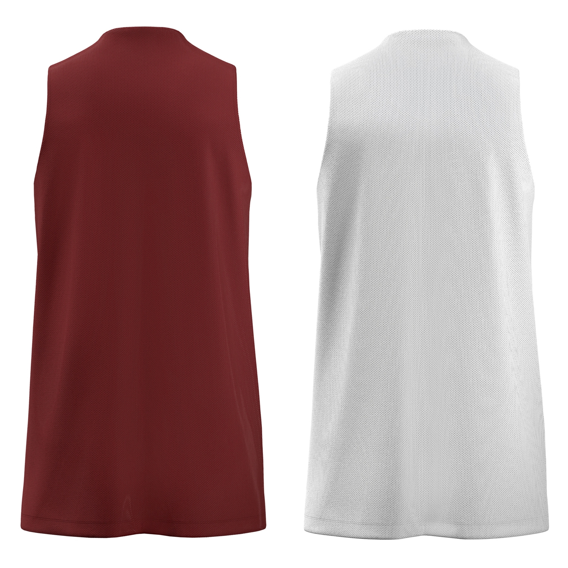 Macron Idaho reversible basketbalshirt - bordeaux rood, foto 5 van 5
