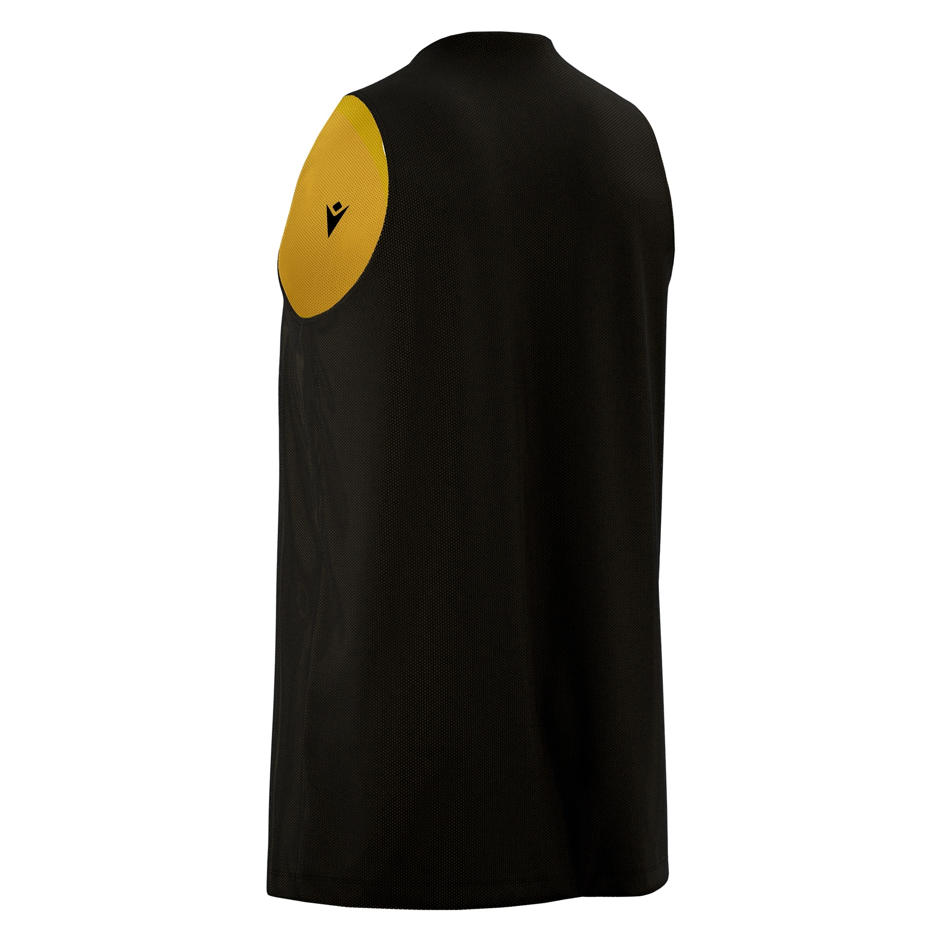 Macron Idaho reversible basketbalshirt - zwart/geel, foto 3 van 5