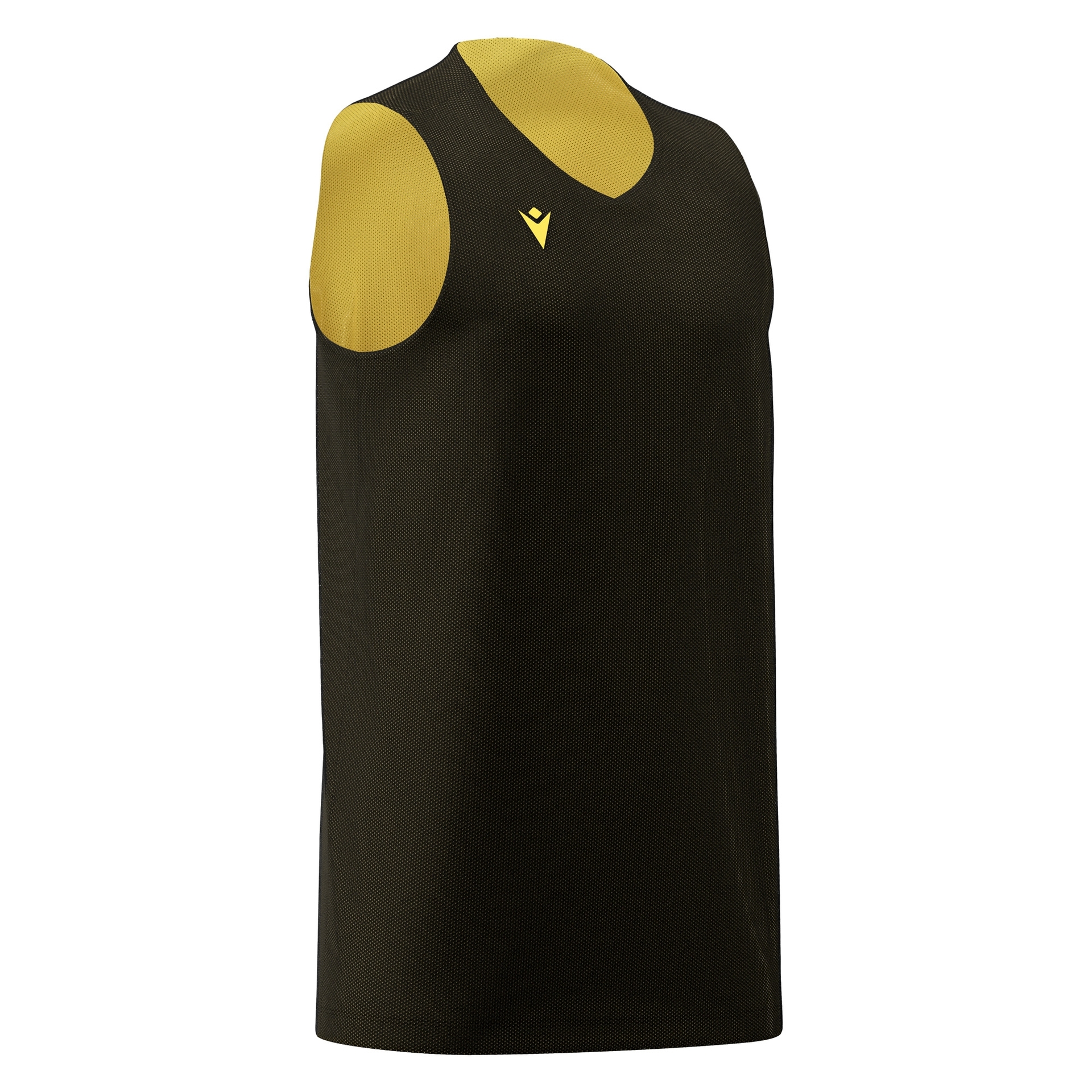 Macron Idaho reversible basketbalshirt - zwart/geel, foto 2 van 5