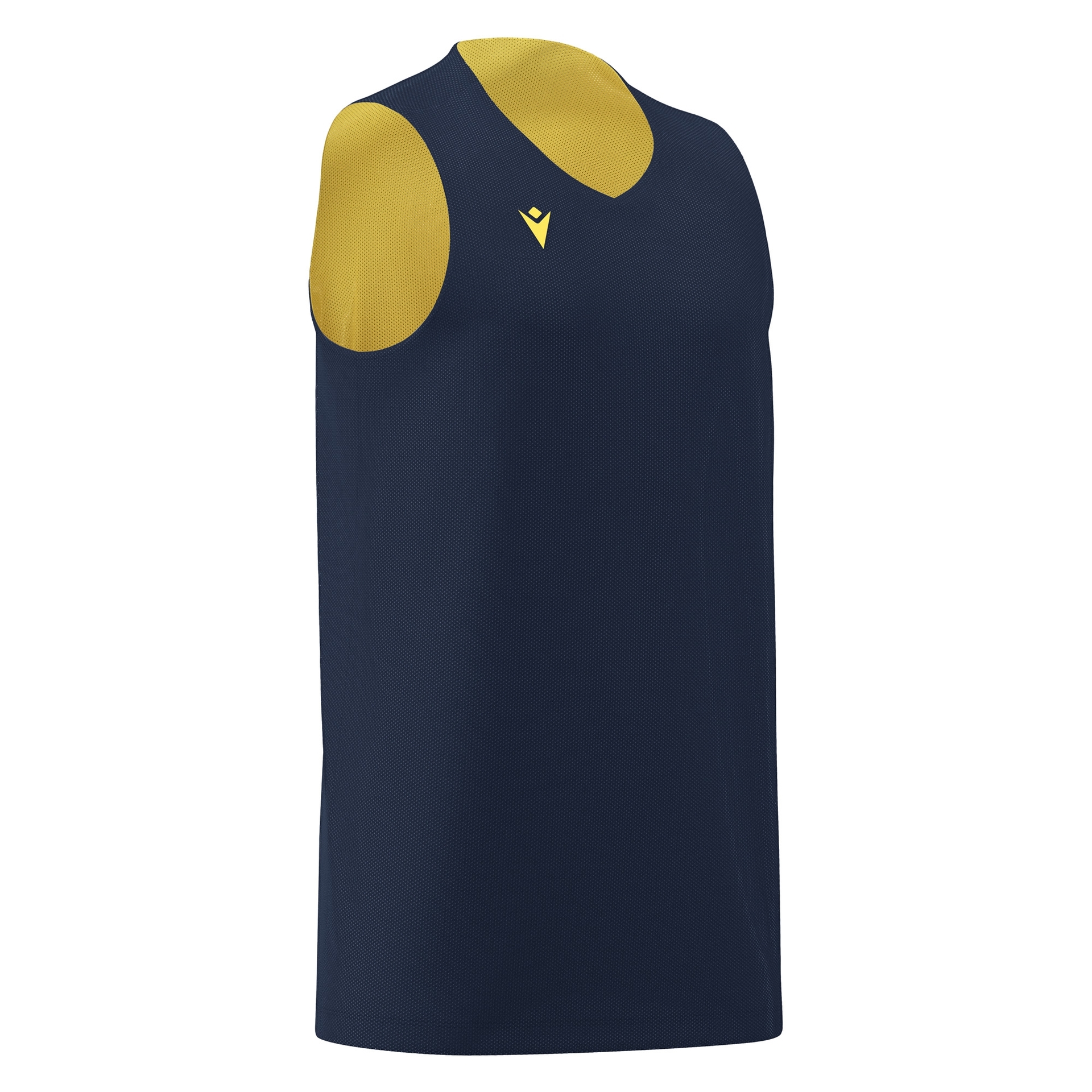 Macron Idaho reversible basketbalshirt - navy/geel, foto 2 van 5
