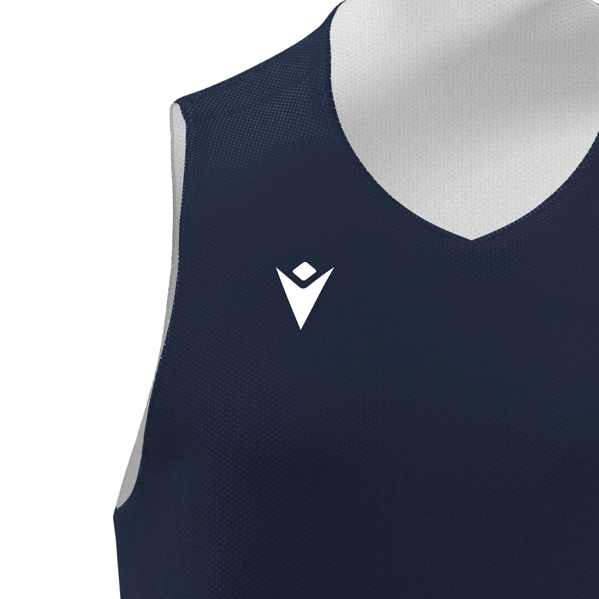 Macron Idaho reversible basketbalshirt - navy/wit, foto 4 van 5