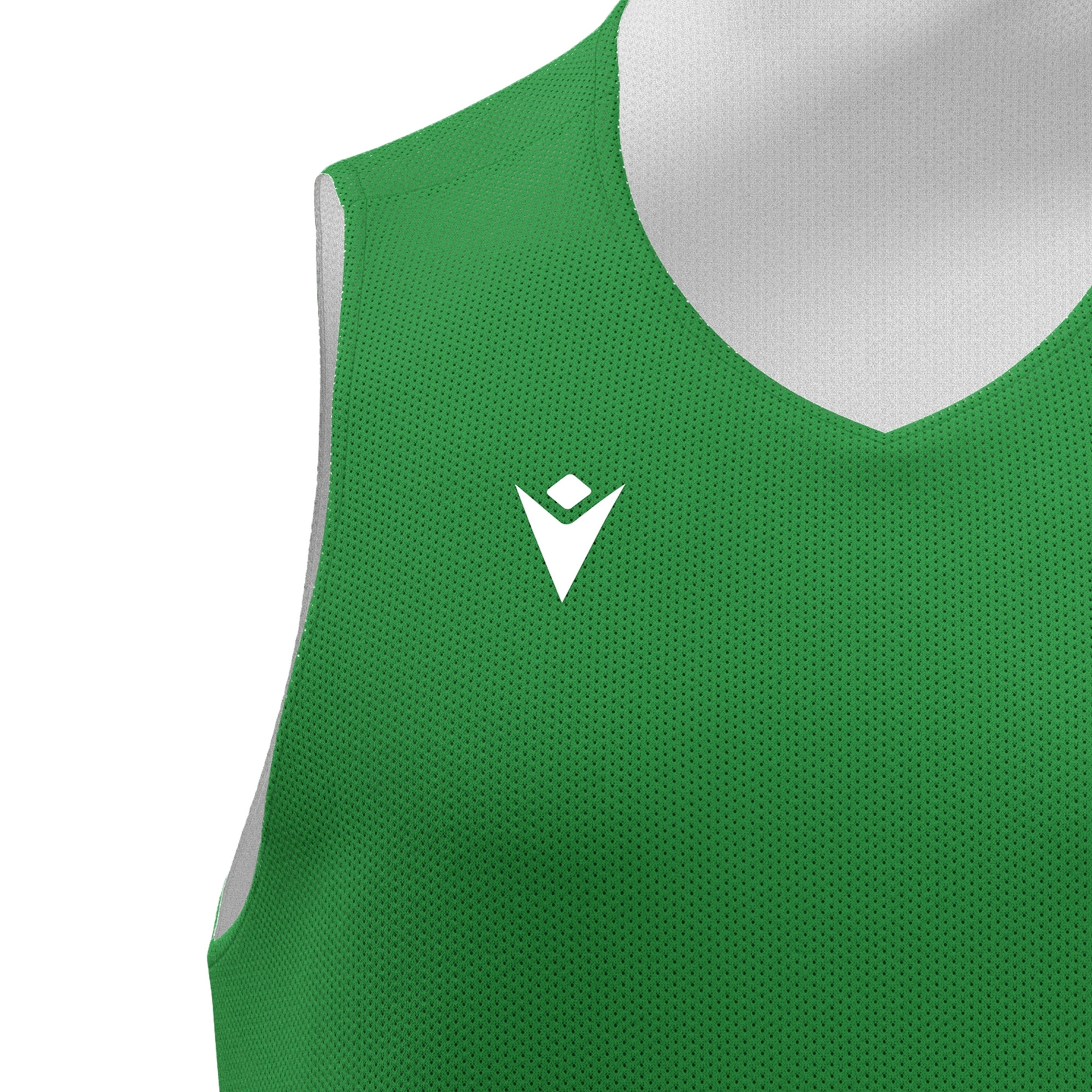 Macron Idaho reversible basketbalshirt - groen/wit, foto 4 van 5