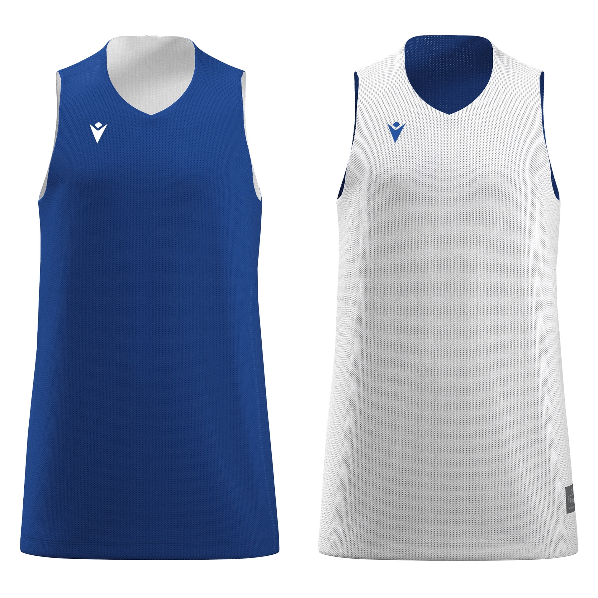 Macron Idaho reversible basketbalshirt - blauw/wit