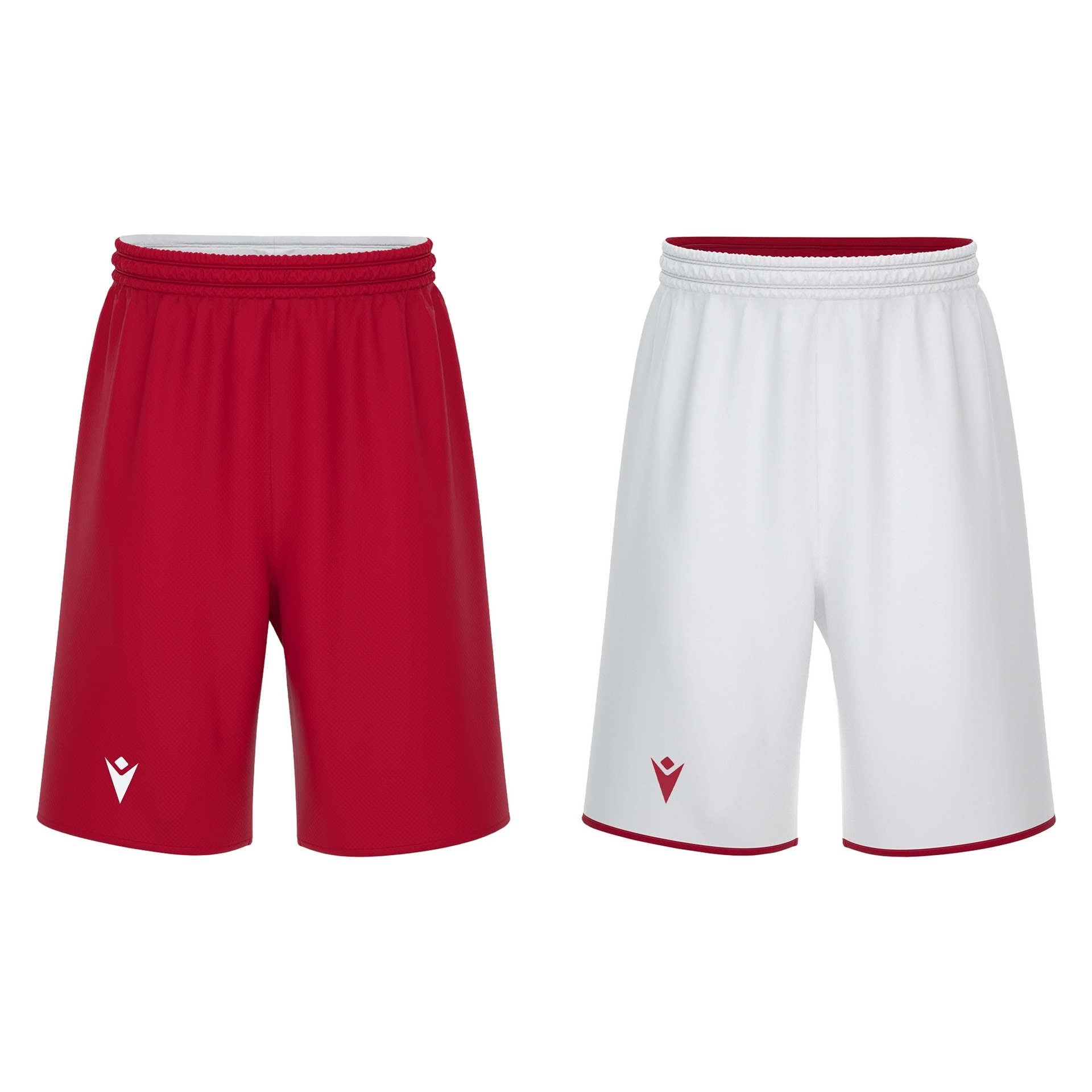 Macron X500 reversible basketbalshort - rood, foto 3 van 5