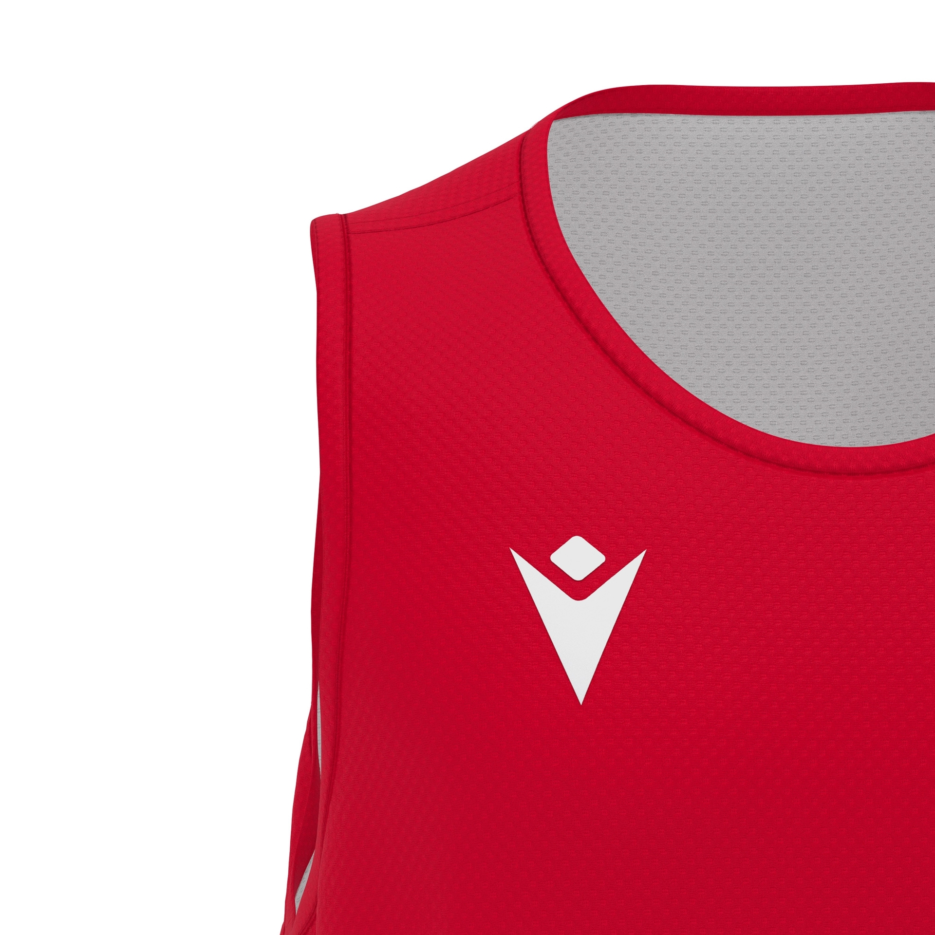 Macron X500 reversible basketbalshirt - rood, foto 4 van 6