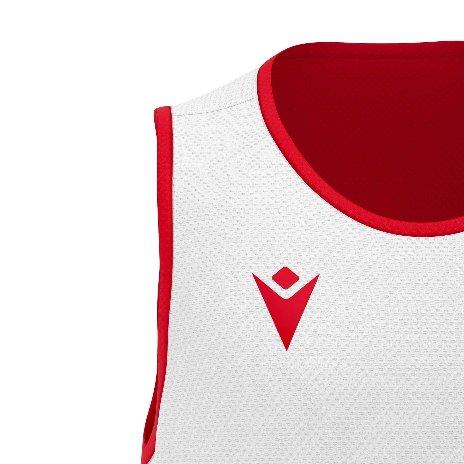 Macron X500 reversible basketbalshirt - rood, foto 5 van 6