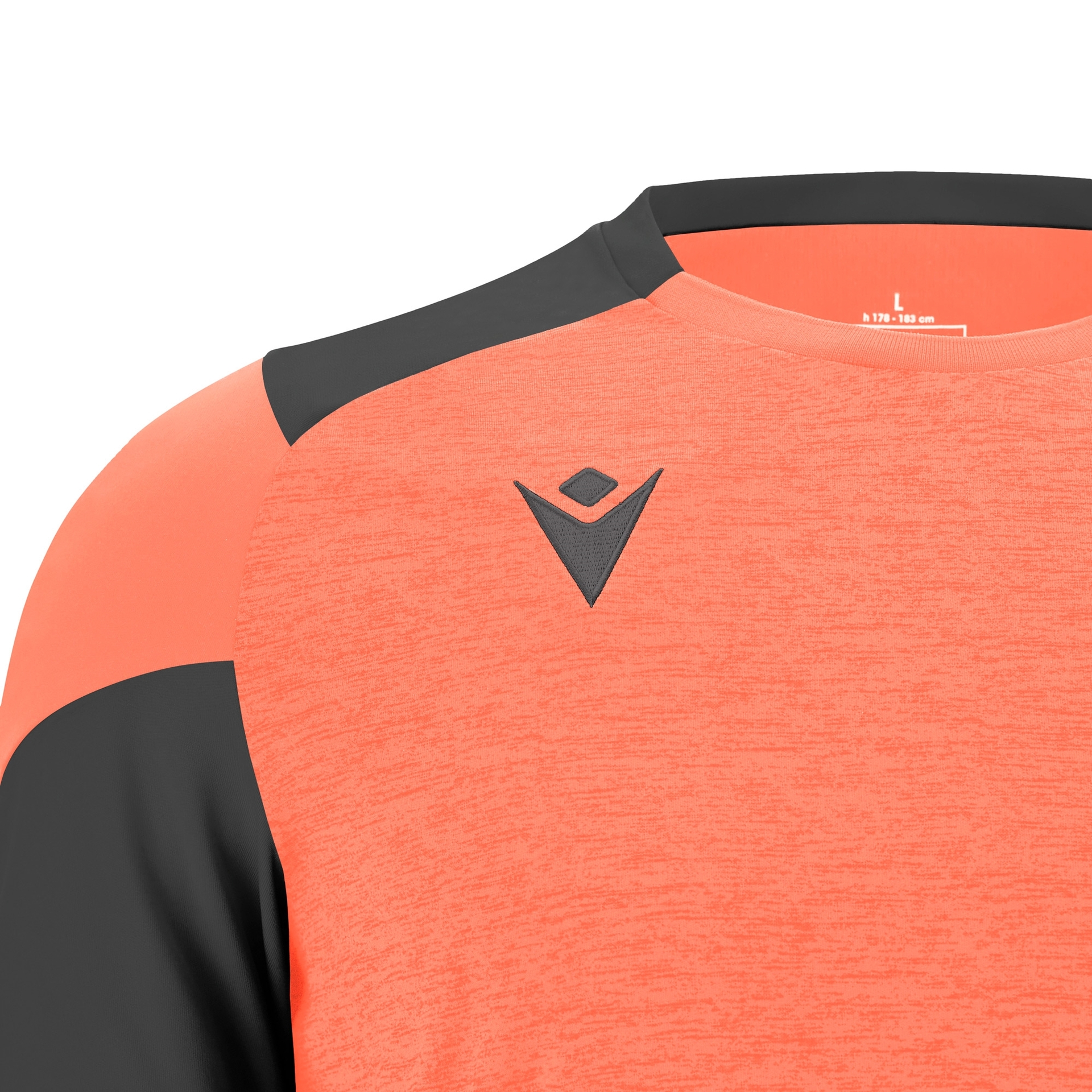 Macron Golem shirt - neon coral, foto 4 van 6