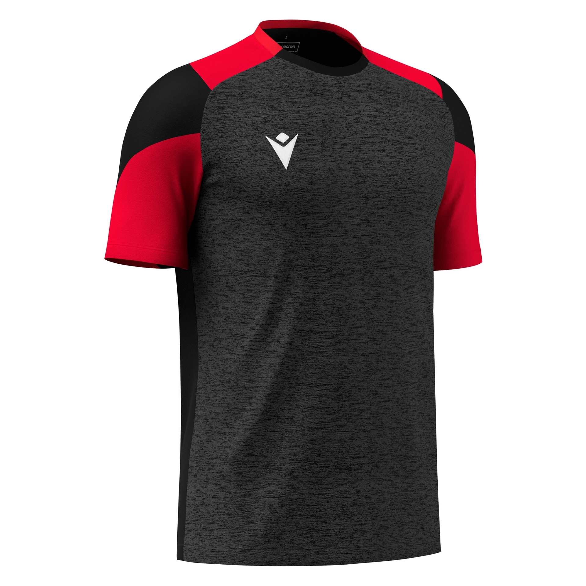 Macron Golem shirt - zwart/rood