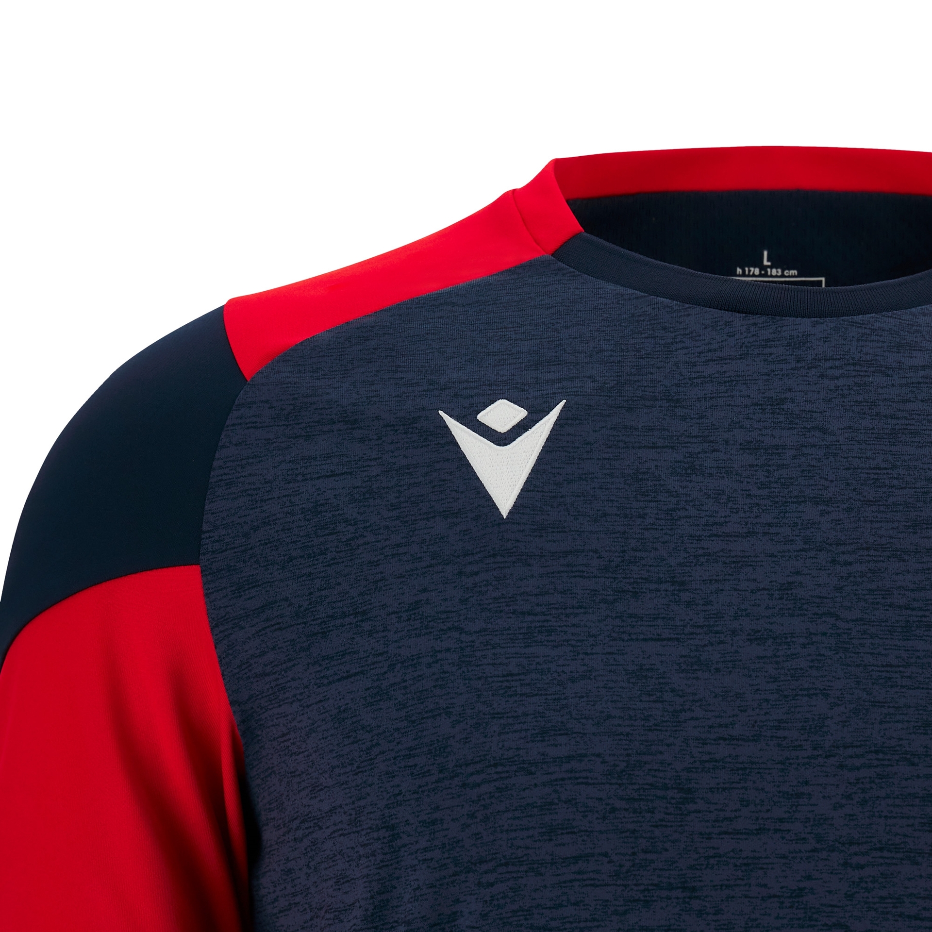Macron Golem shirt - navy/rood, foto 4 van 6