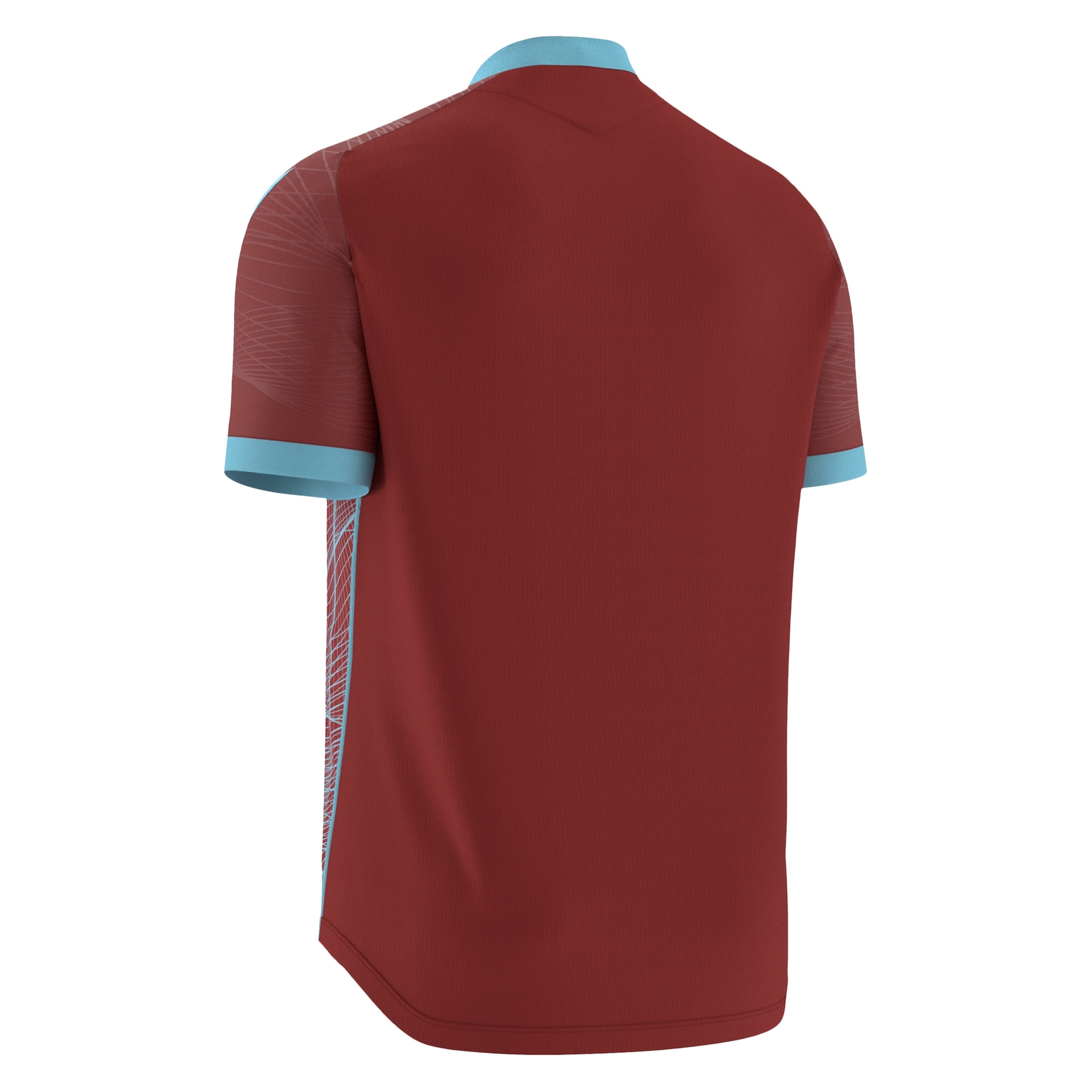 Macron Wyvern shirt - bordeaux rood/celeste, foto 3 van 6