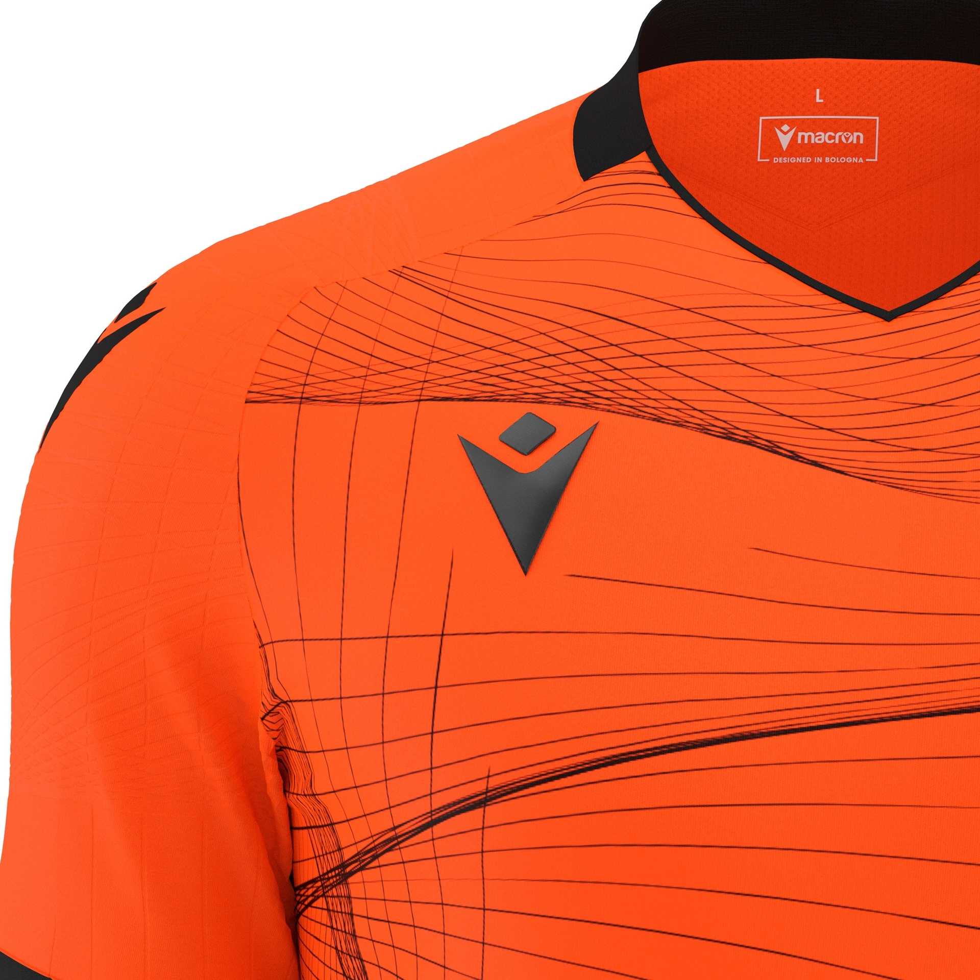 Macron Wyvern shirt - oranje/zwart, foto 4 van 6
