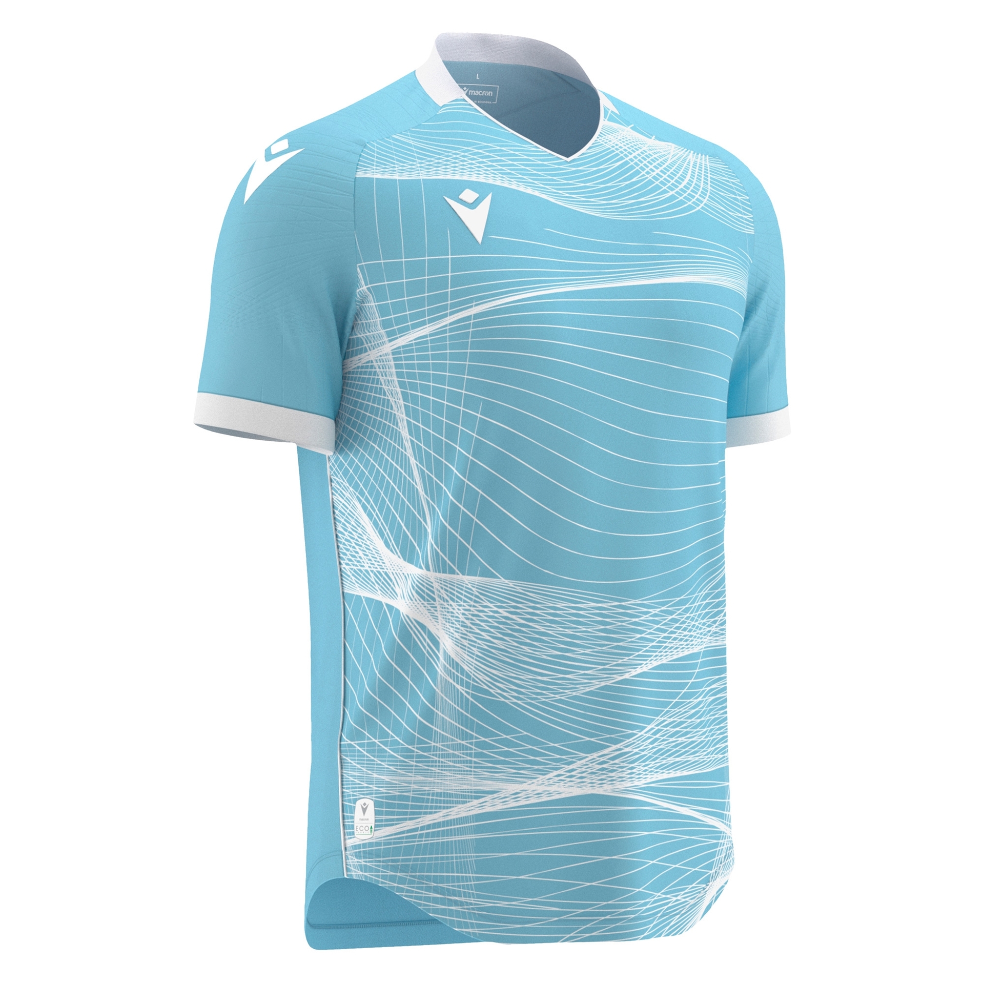 Macron Wyvern shirt - celeste/wit, foto 2 van 6