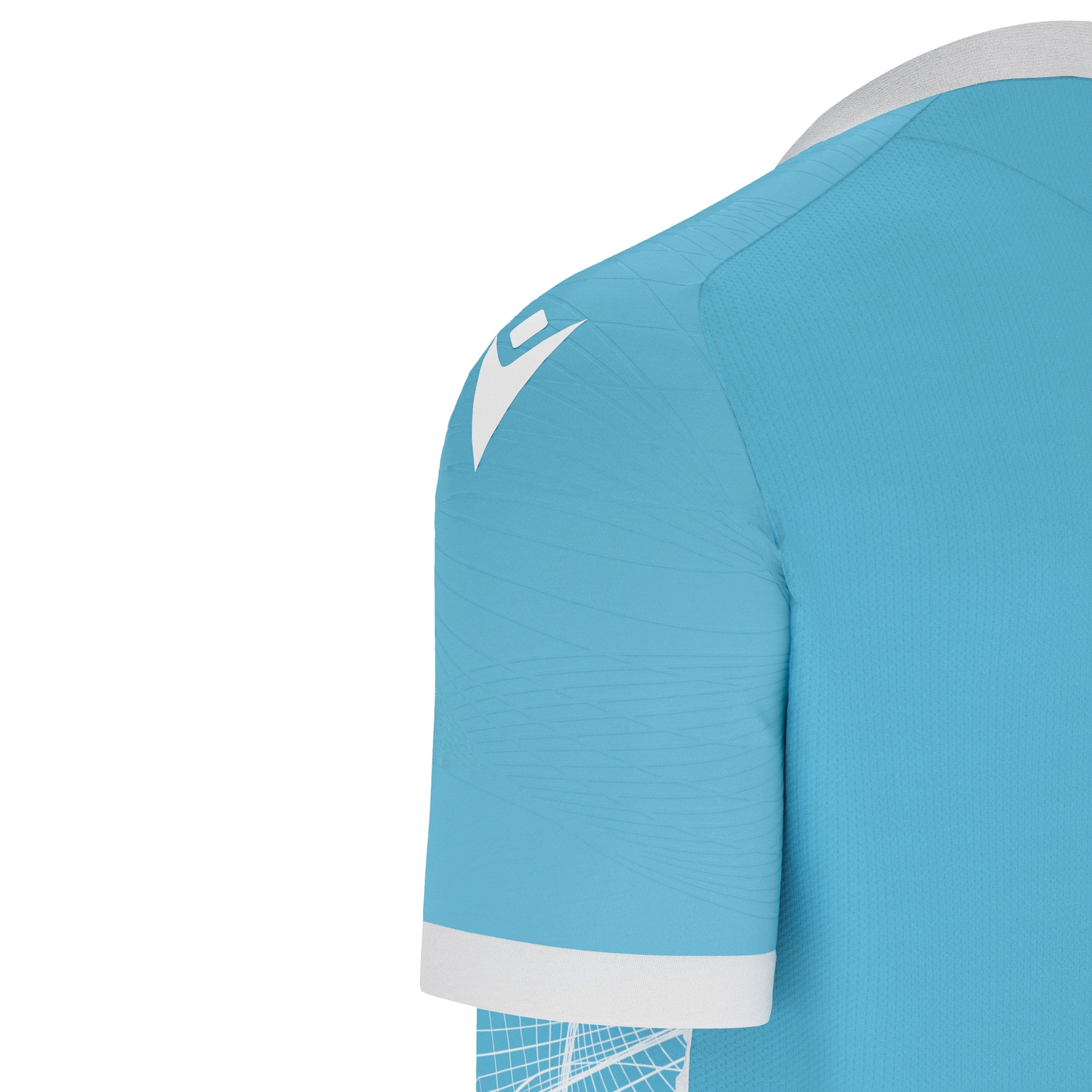 Macron Wyvern shirt - celeste/wit, foto 5 van 6