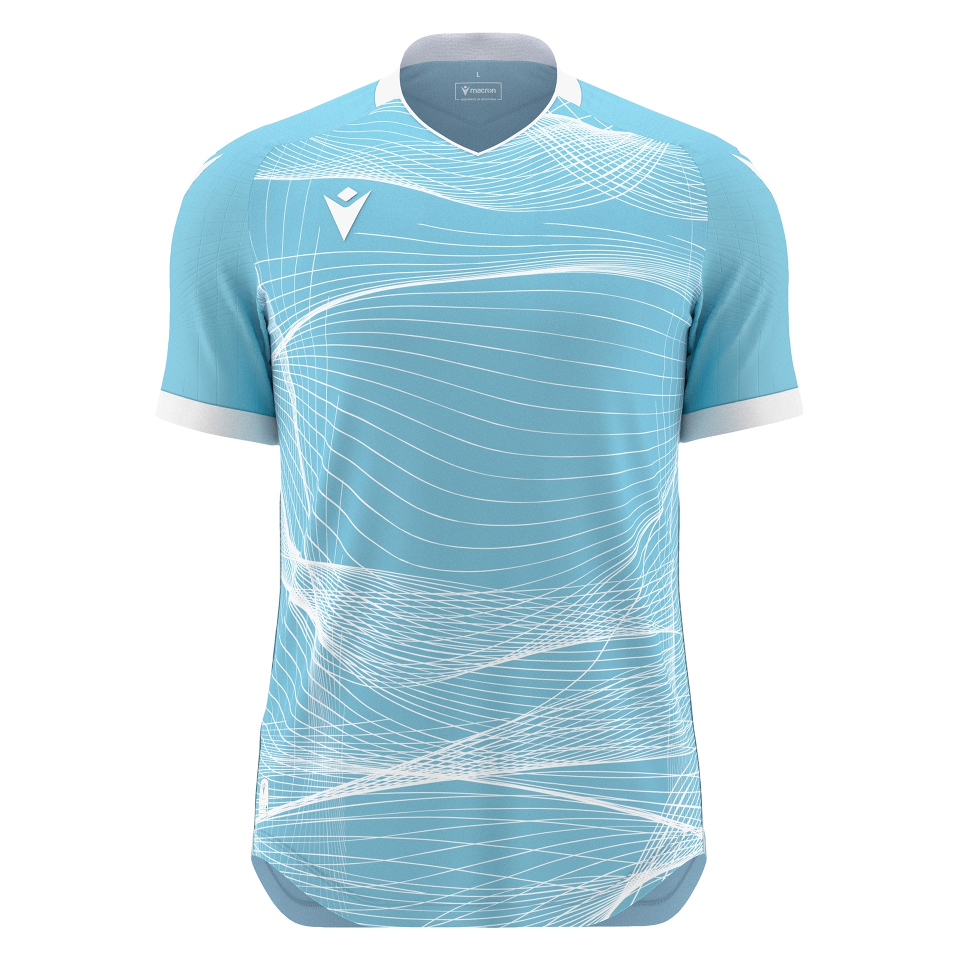 Macron Wyvern shirt - celeste/wit