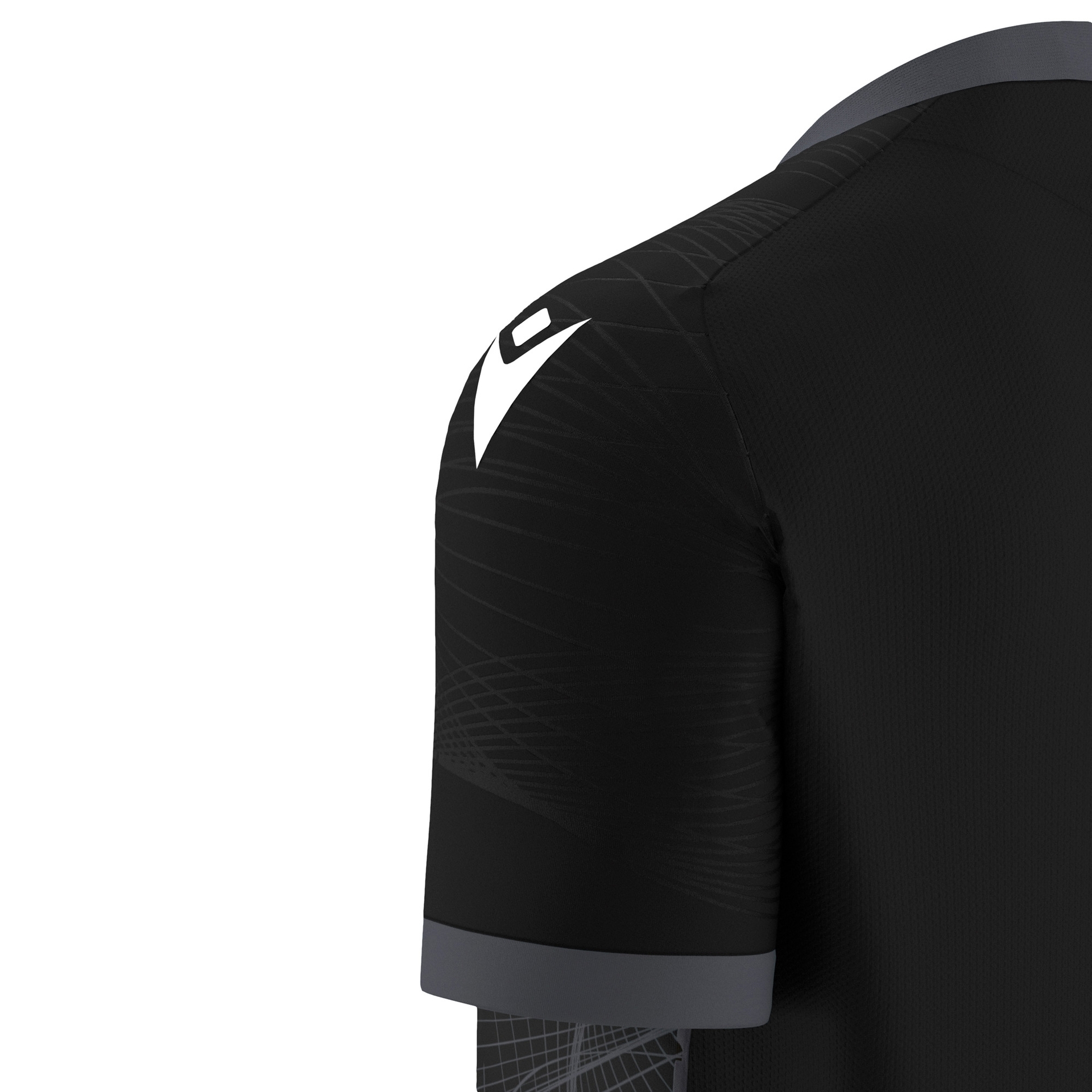 Macron Wyvern shirt - zwart/antraciet, foto 4 van 6