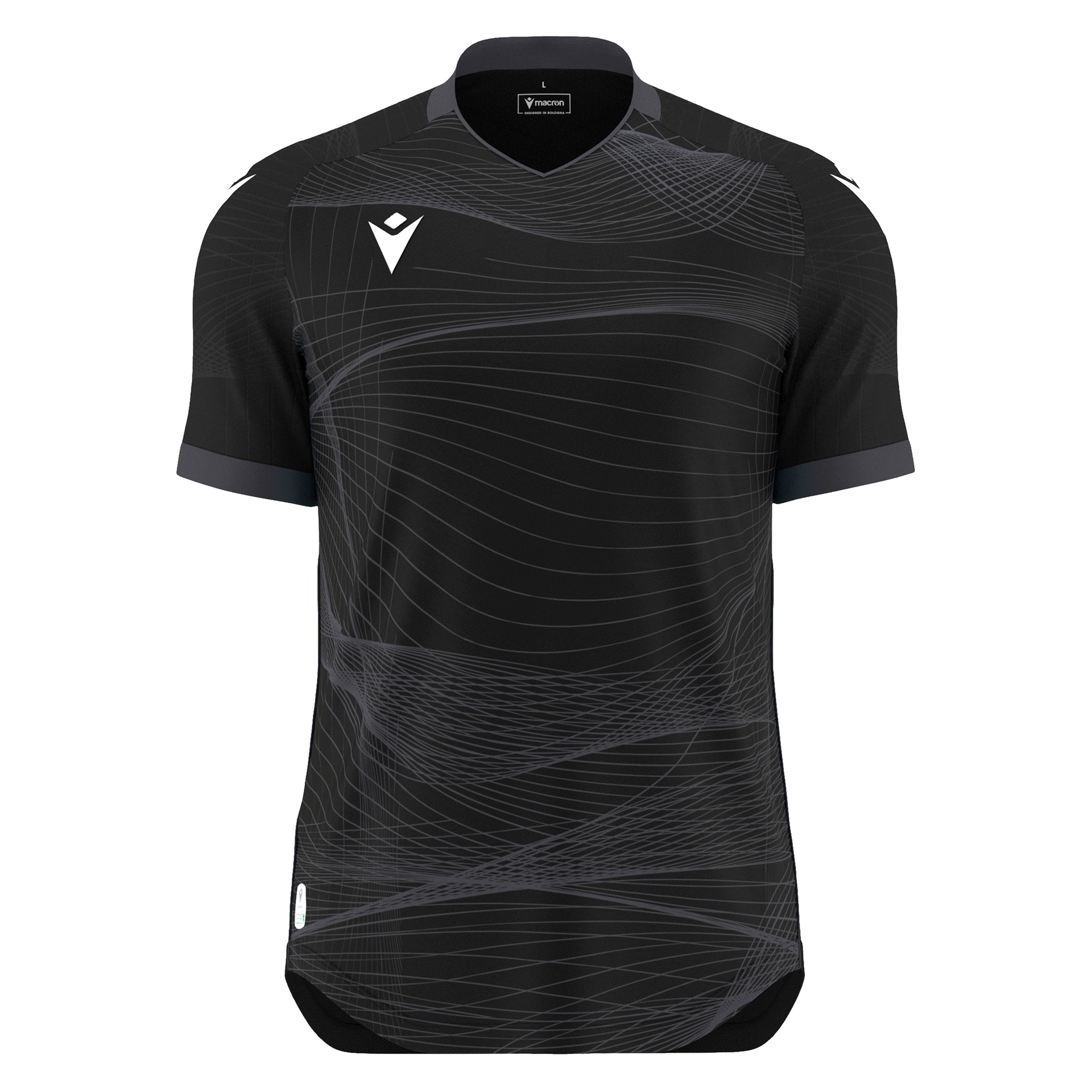 Macron Wyvern shirt - zwart/antraciet