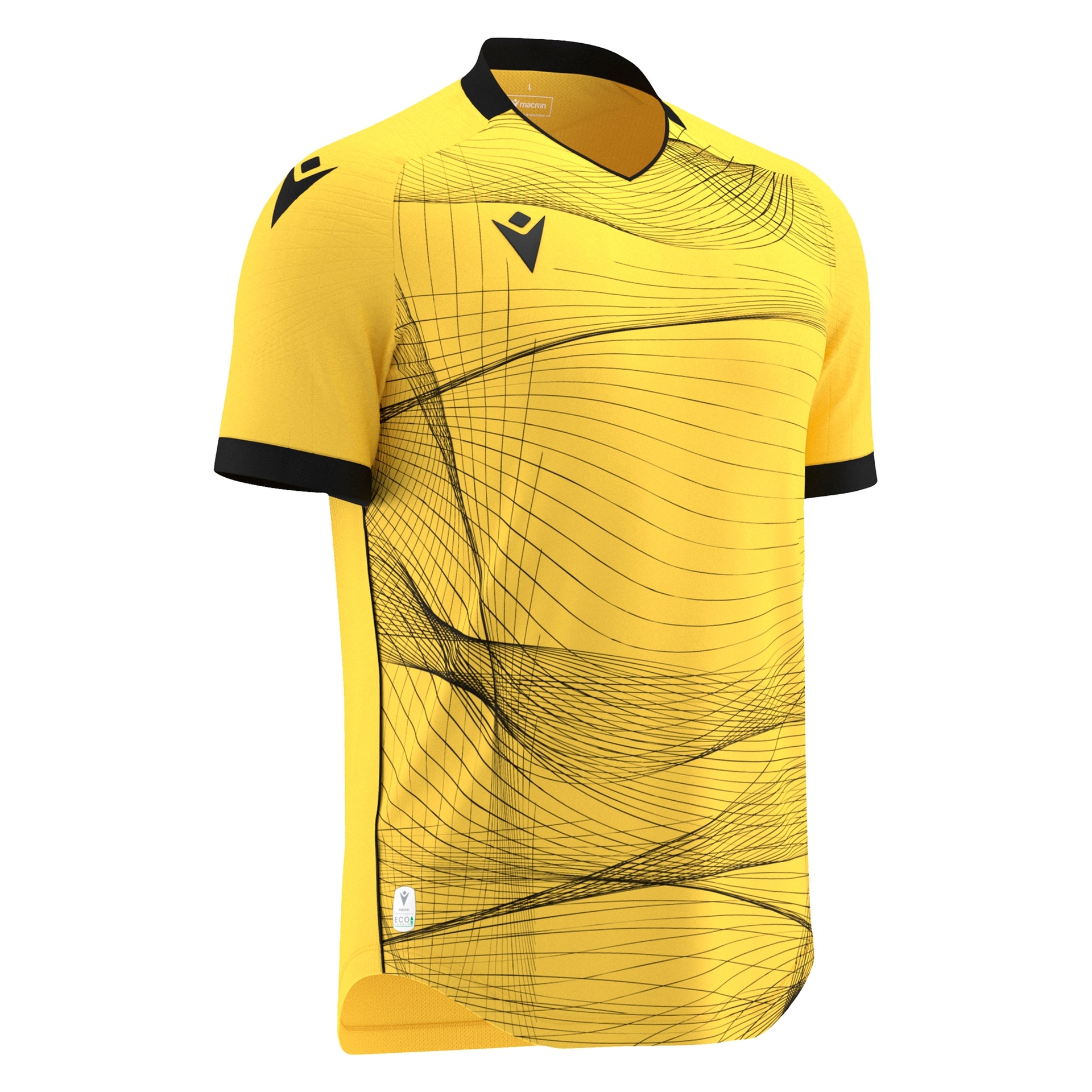 Macron Wyvern shirt - geel/zwart, foto 2 van 6