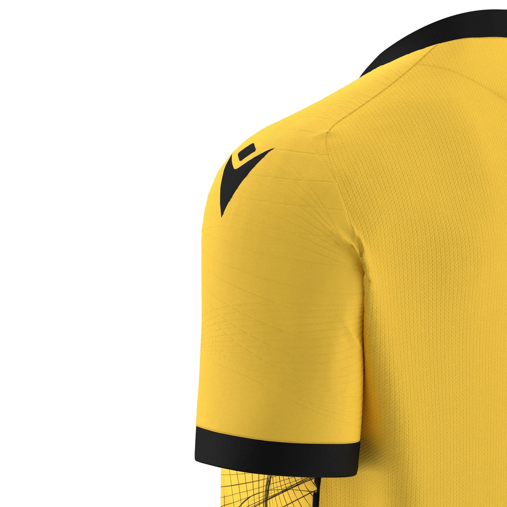 Macron Wyvern shirt - geel/zwart, foto 5 van 6