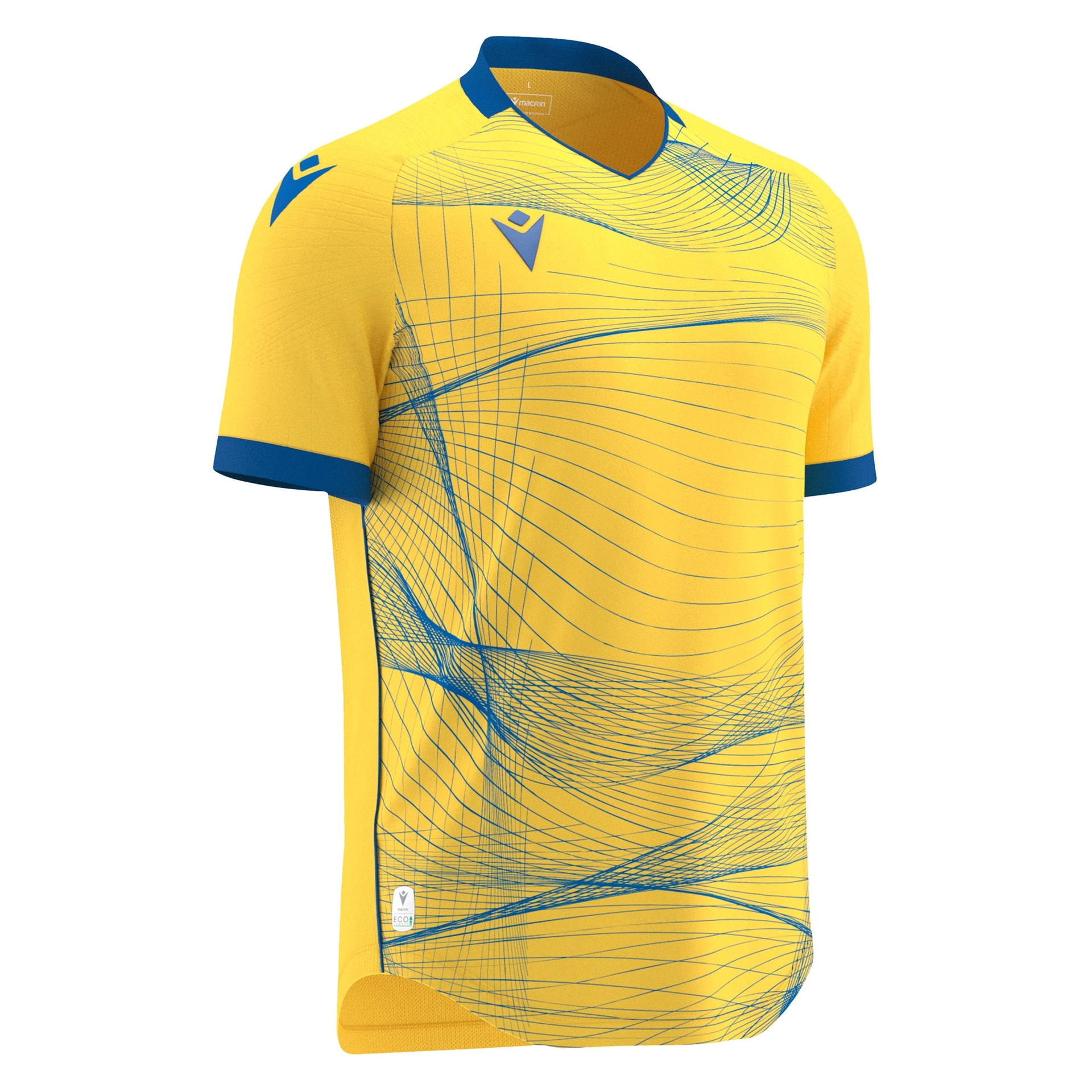 Macron Wyvern shirt - geel/blauw, foto 2 van 6