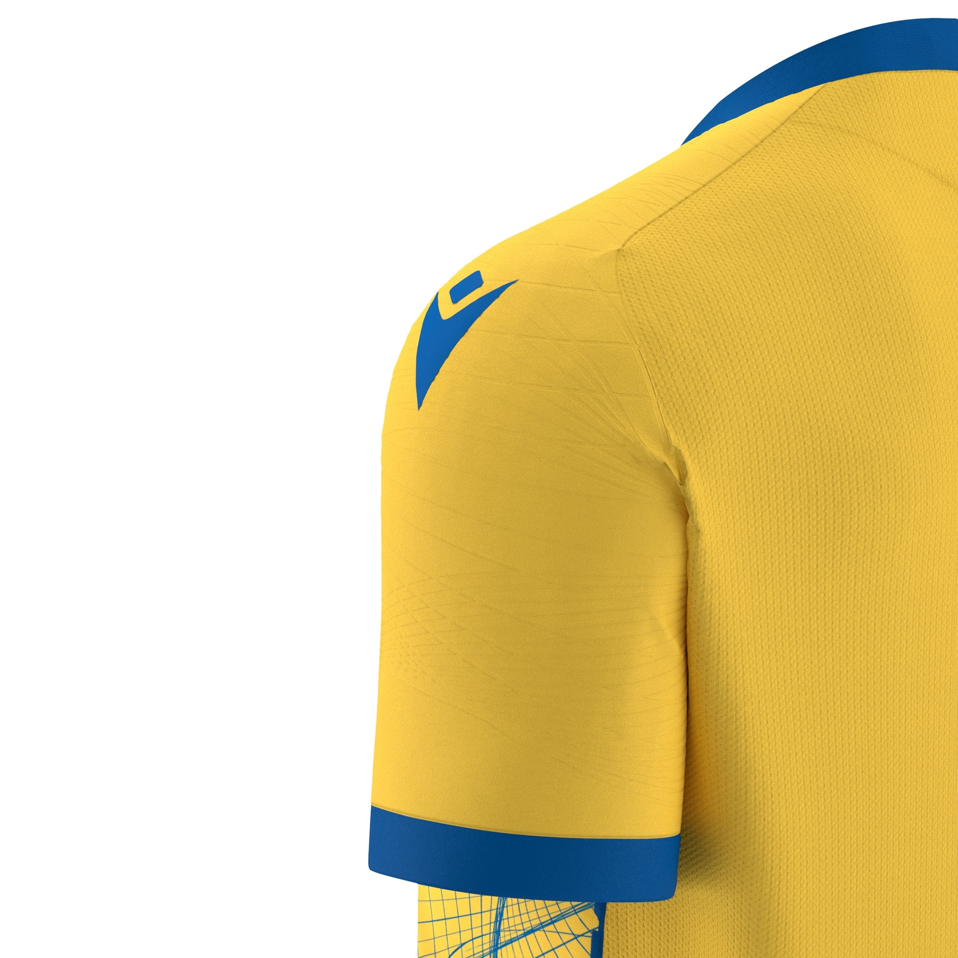Macron Wyvern shirt - geel/blauw, foto 5 van 6