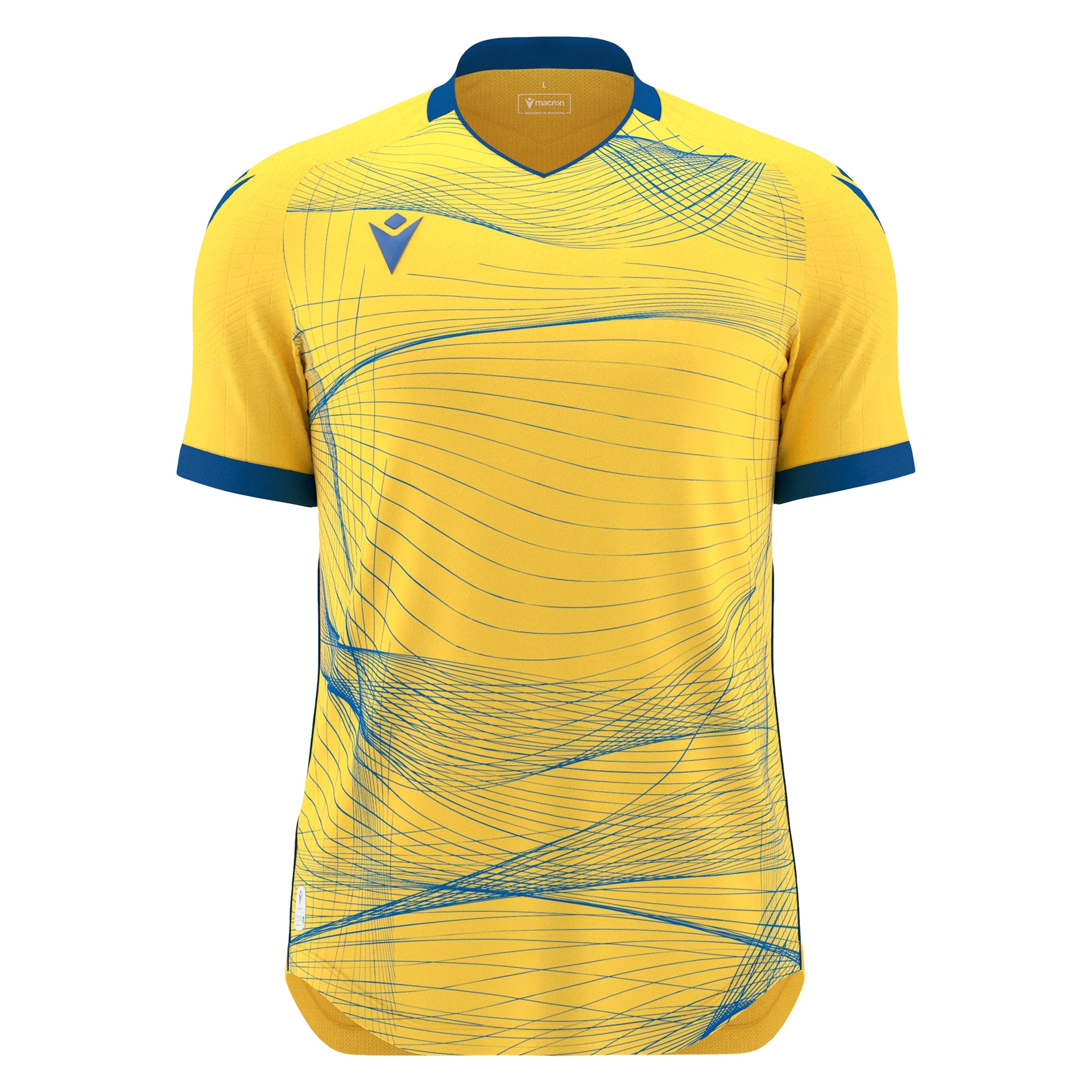 Macron Wyvern shirt - geel/blauw