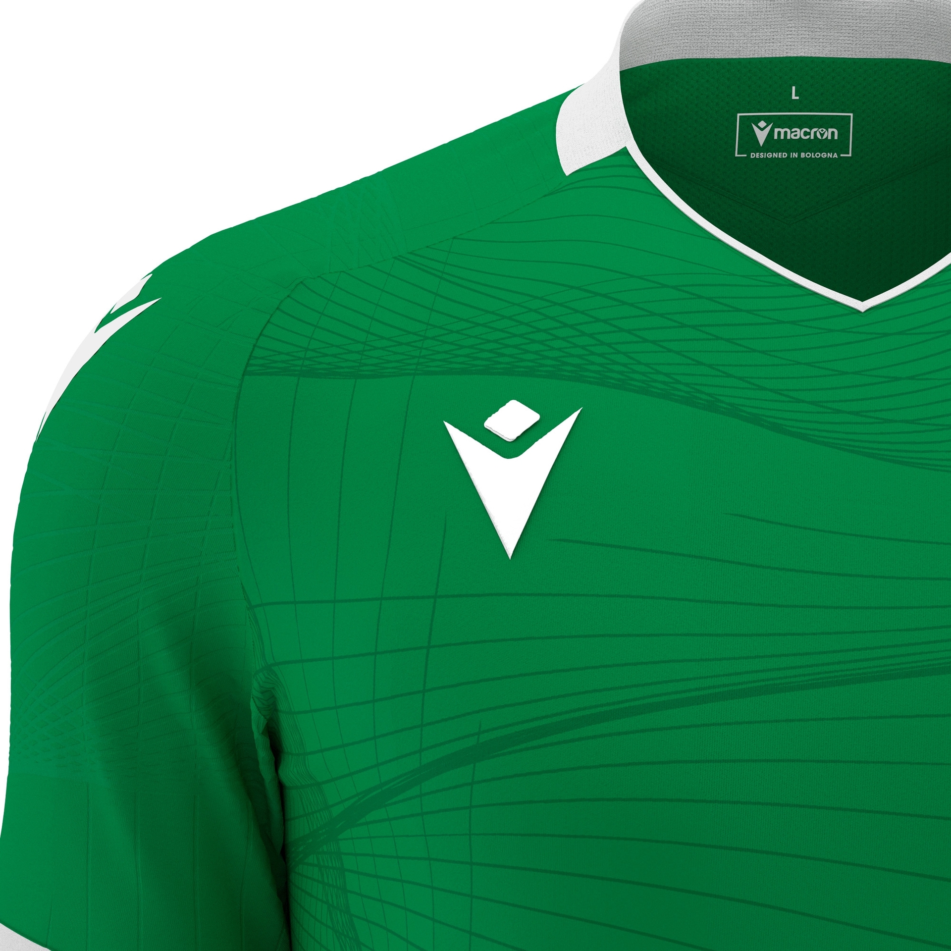 Macron Wyvern shirt - groen/wit, foto 4 van 6