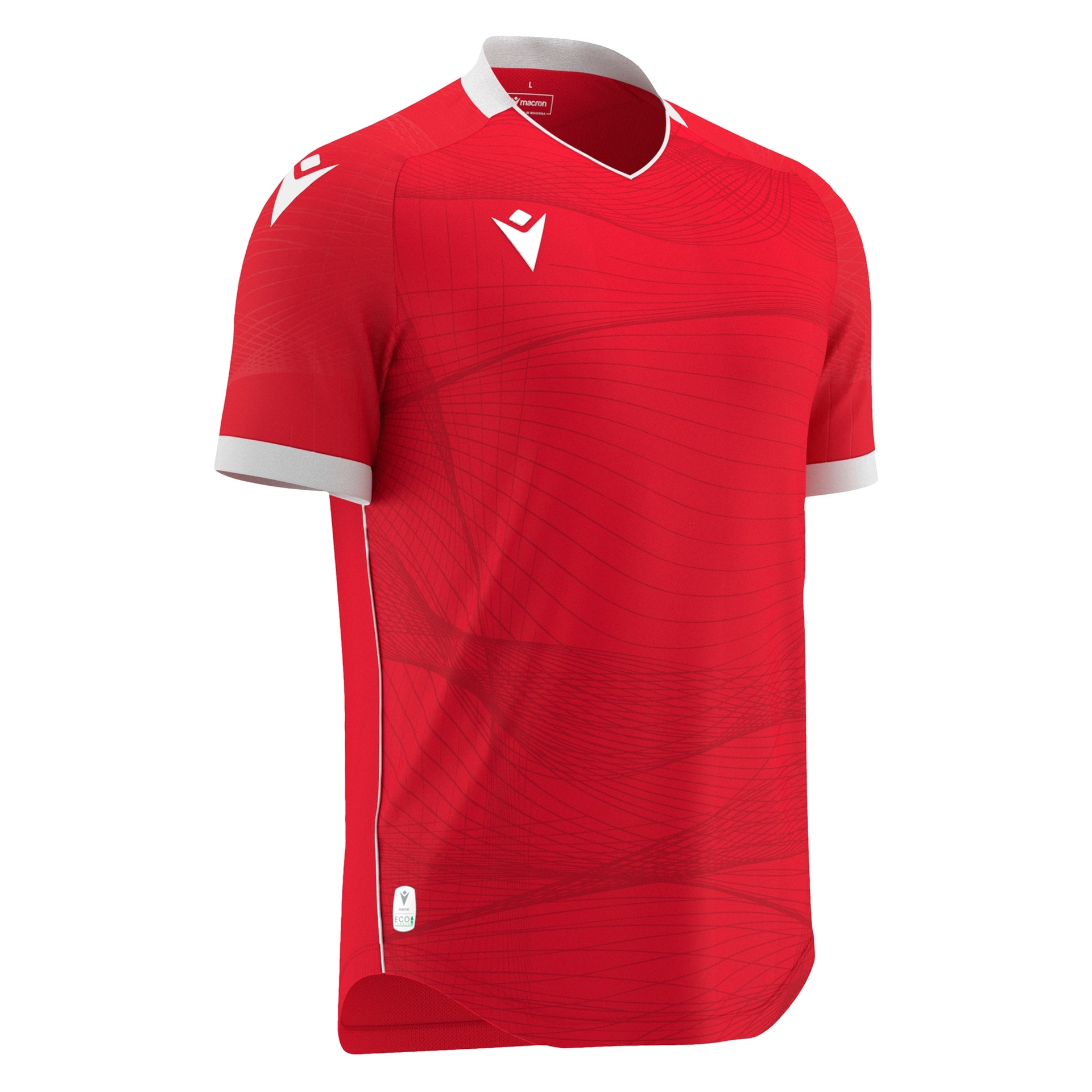 Macron Wyvern shirt - rood/wit, foto 2 van 6