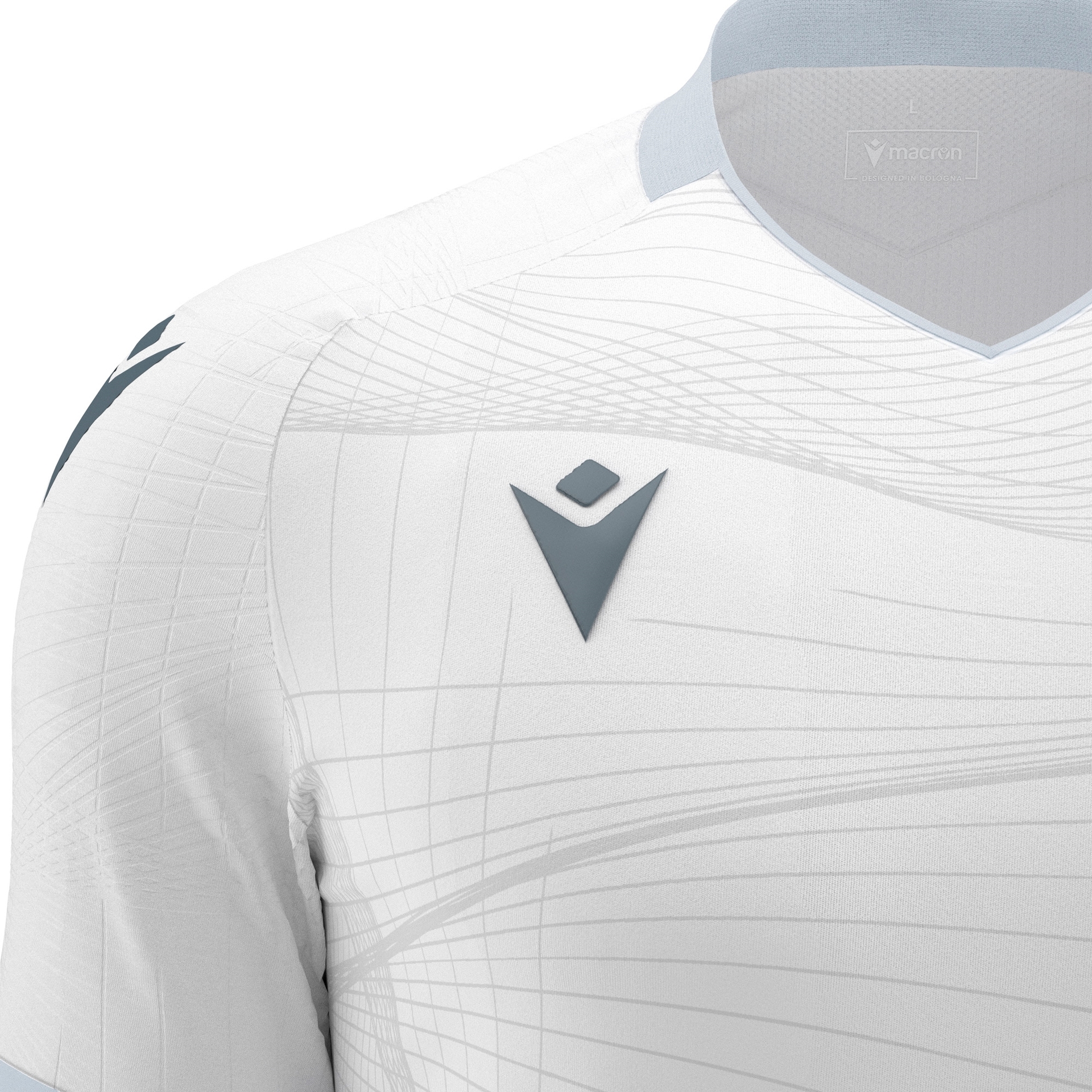 Macron Wyvern shirt - wit/zilver, foto 4 van 6