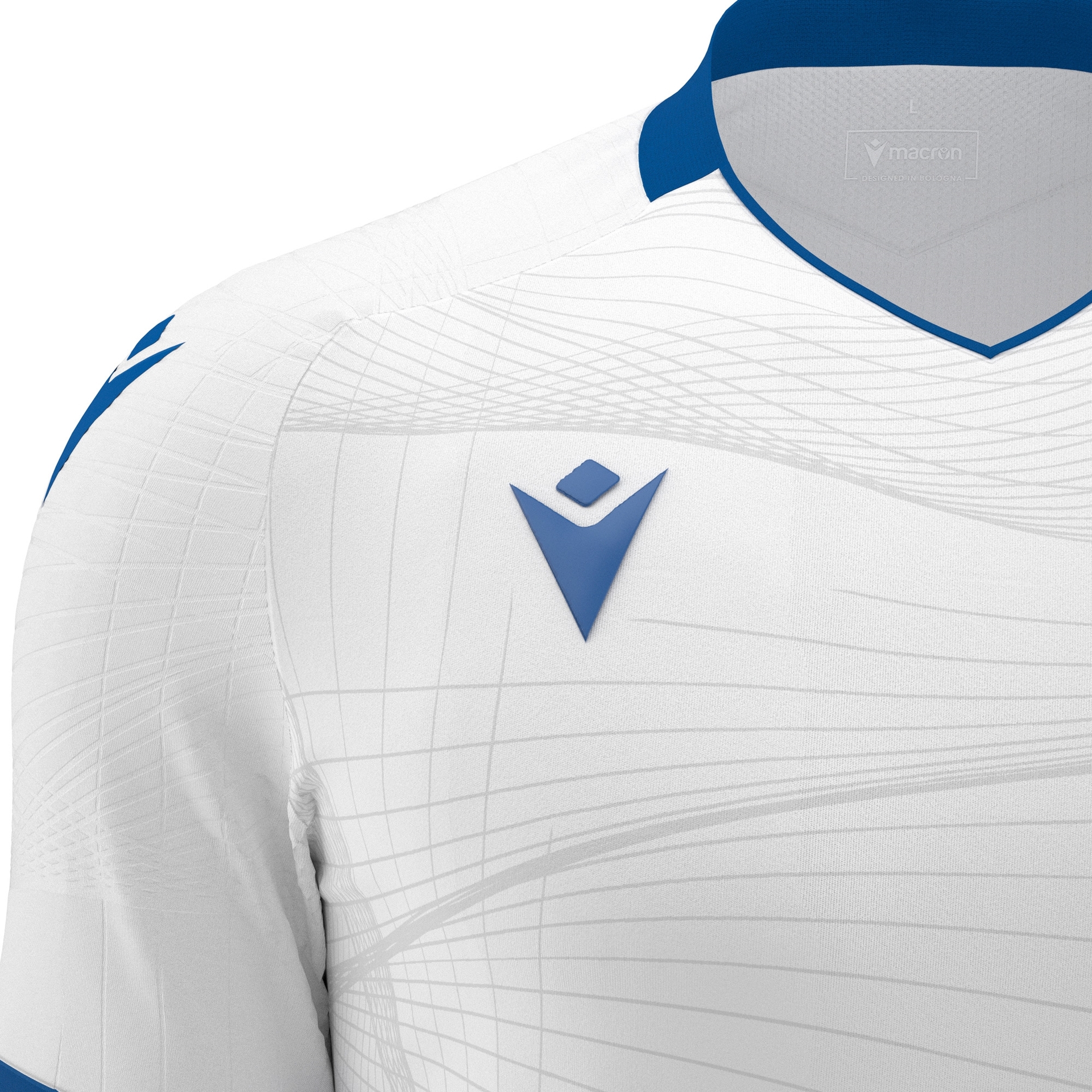 Macron Wyvern shirt - wit/blauw, foto 4 van 6