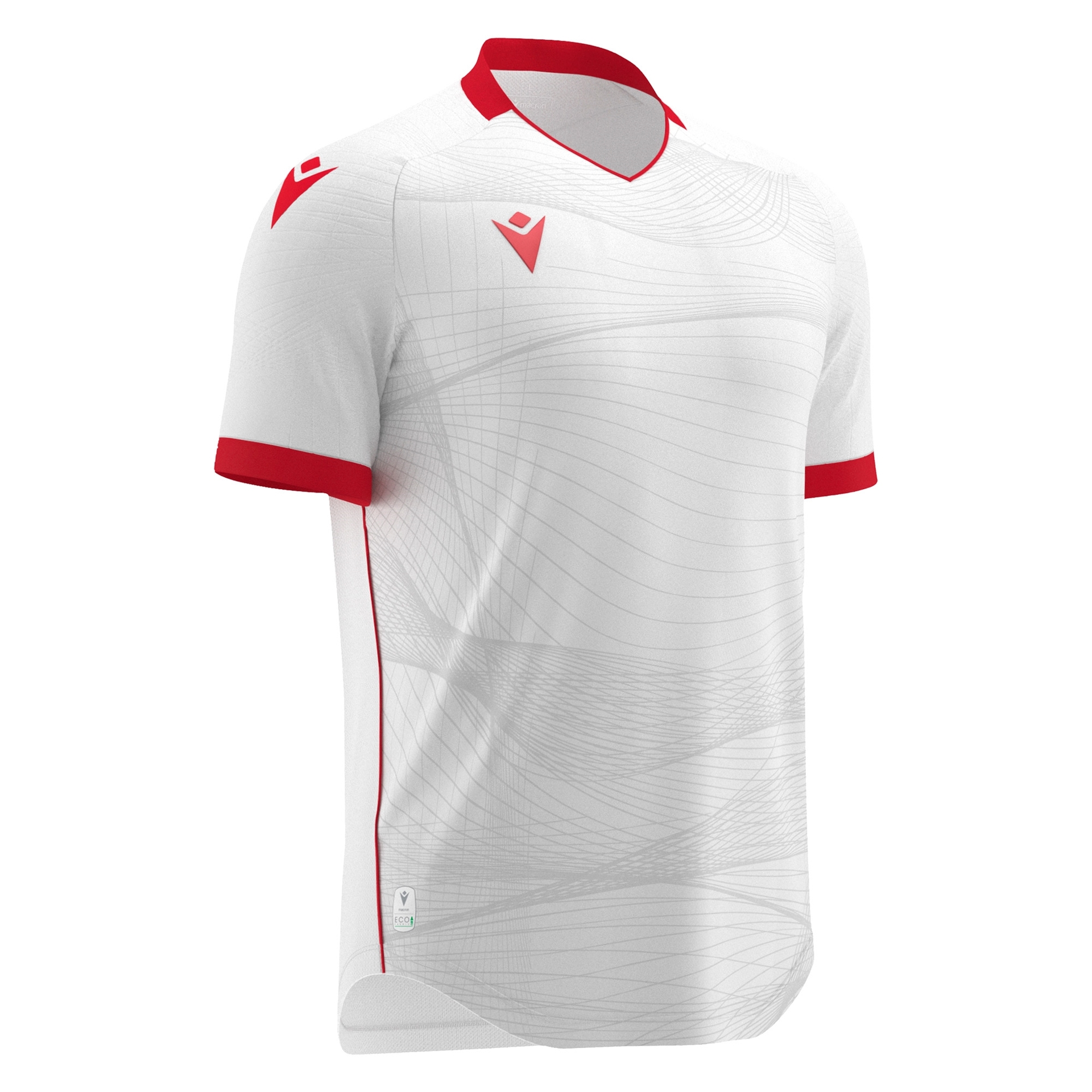 Macron Wyvern shirt - wit/rood, foto 2 van 6
