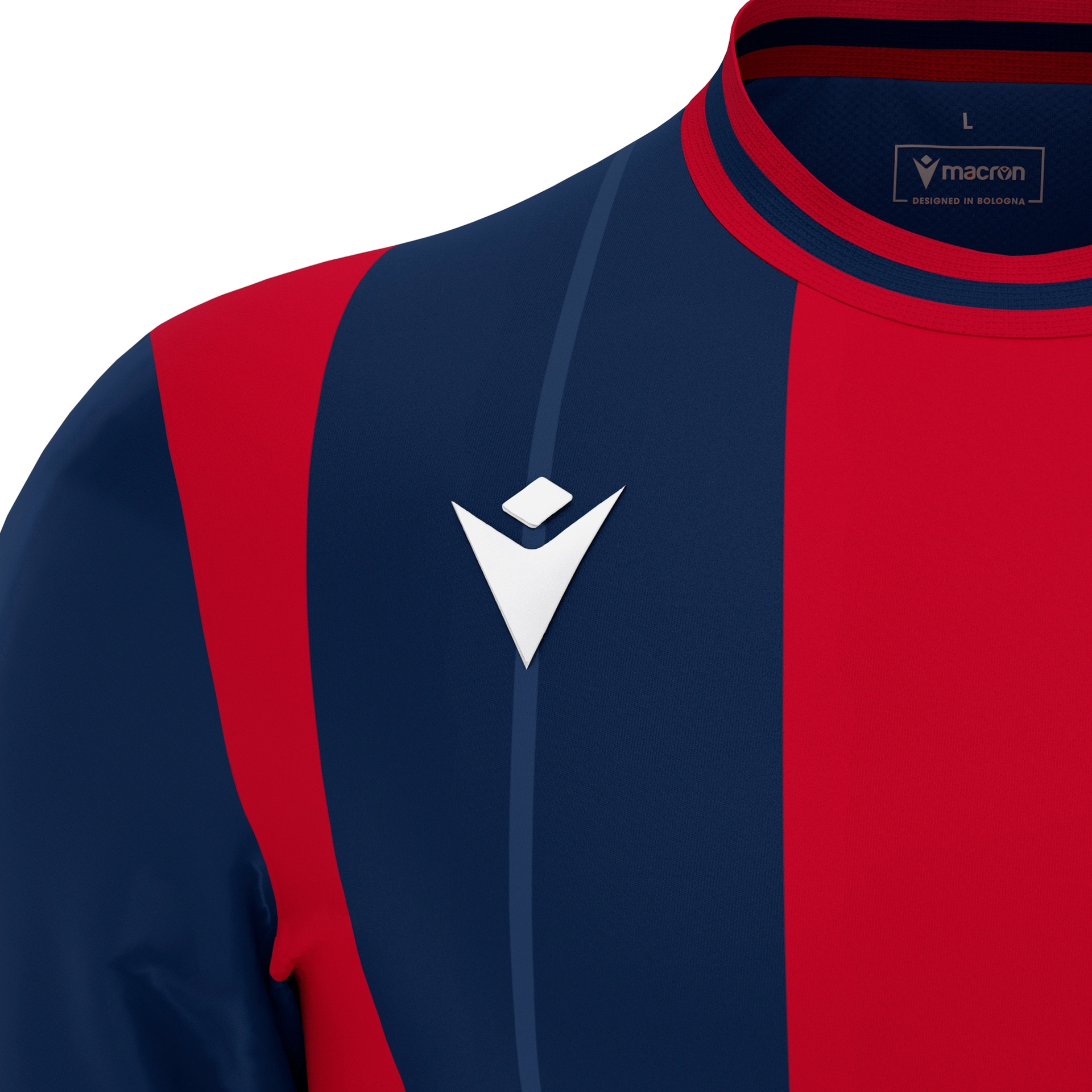 Macron Propus shirt - navy/rood, foto 3 van 6