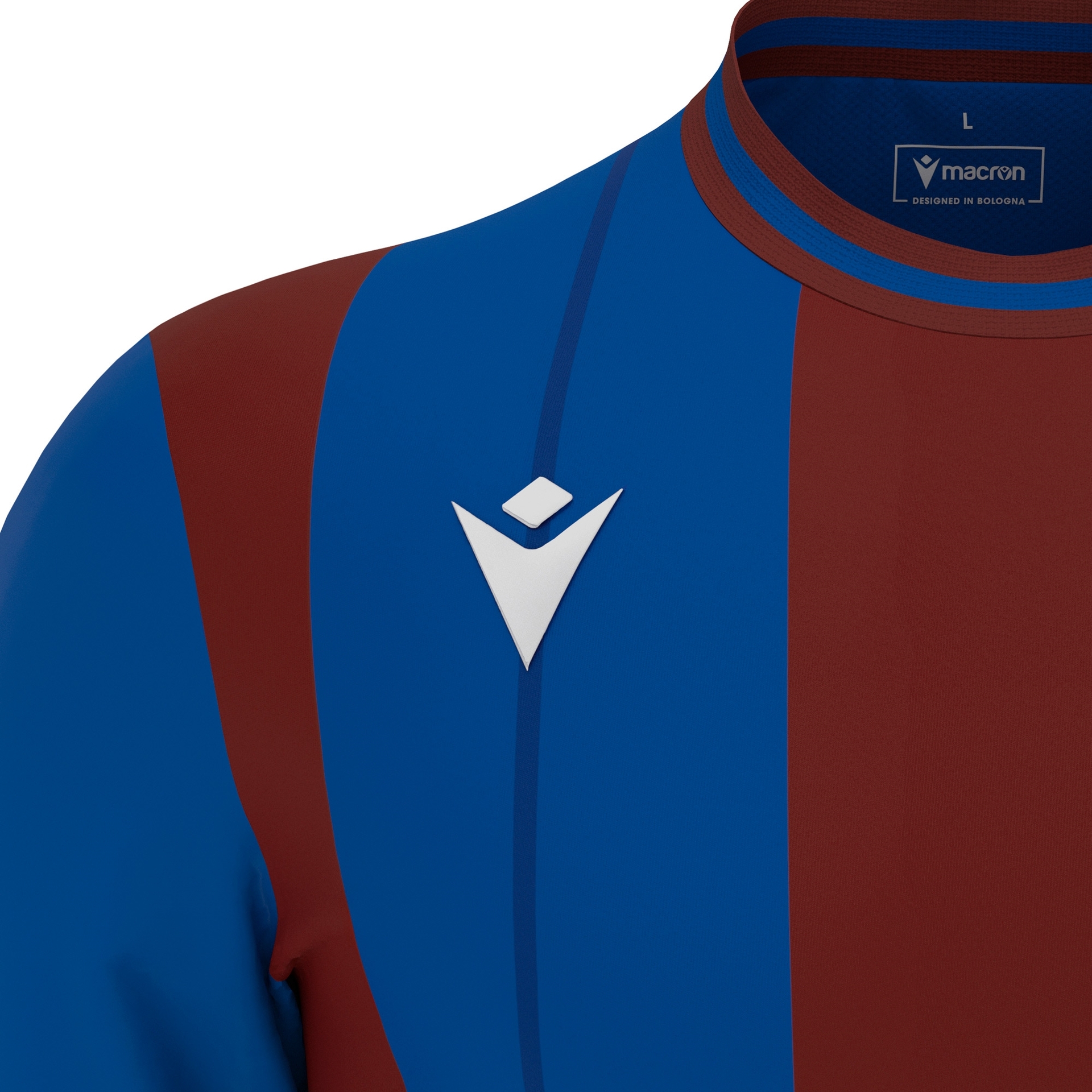 Macron Propus shirt - blauw/bordeaux rood, foto 3 van 6